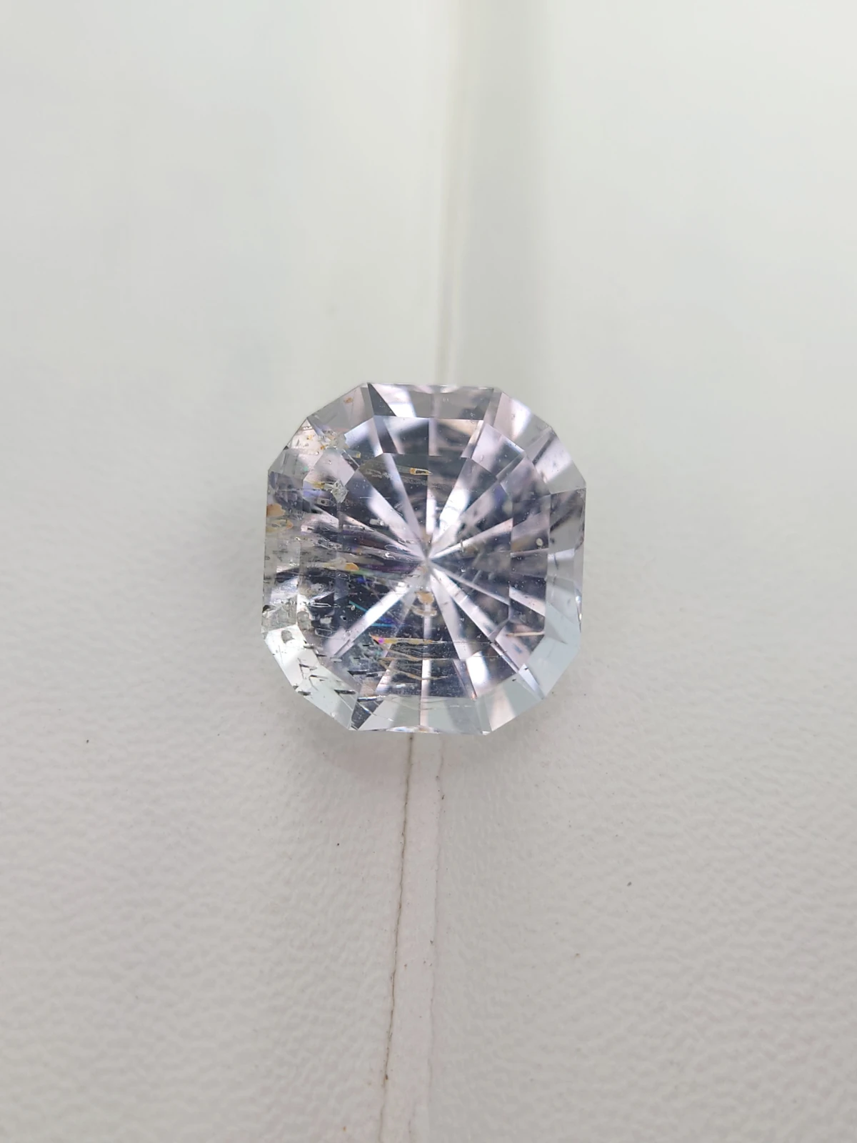 12.86ct Natural Morganite Cushion Cut Loose Gemstone From Madagascar — view 1
