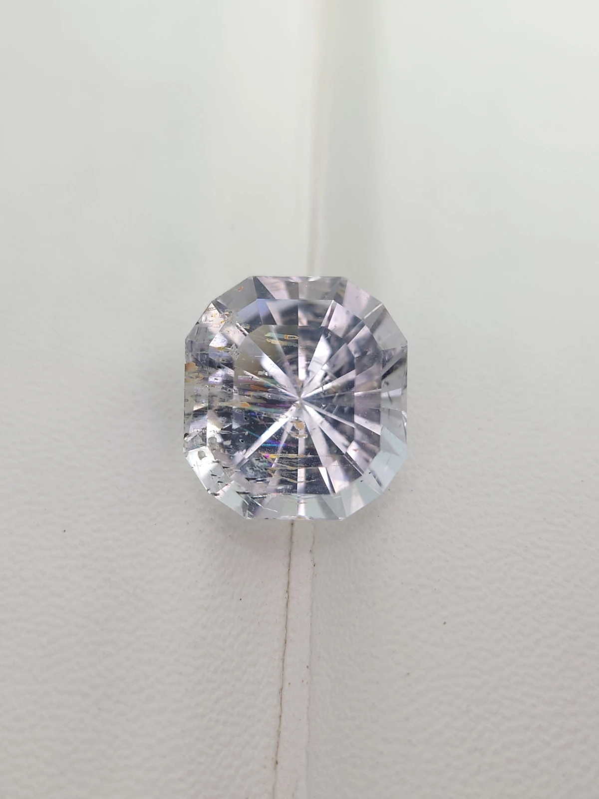 12.86ct Natural Morganite Cushion Cut Loose Gemstone From Madagascar — view 2