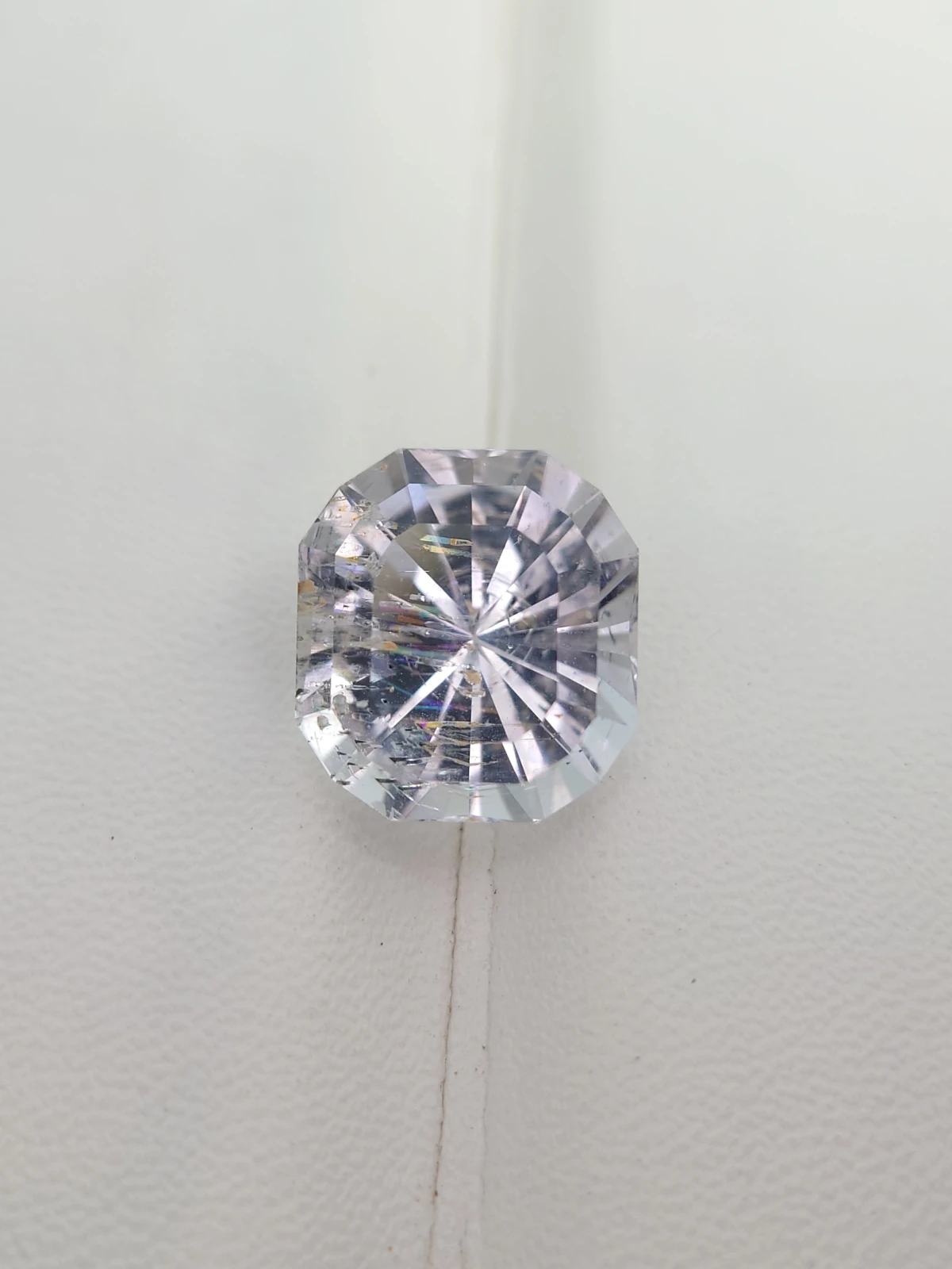 12.86ct Natural Morganite Cushion Cut Loose Gemstone From Madagascar — view 3