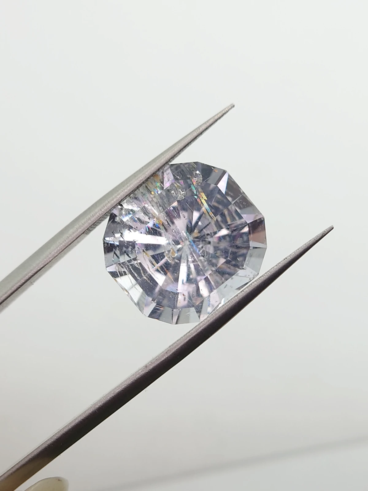 12.86ct Natural Morganite Cushion Cut Loose Gemstone From Madagascar — view 7