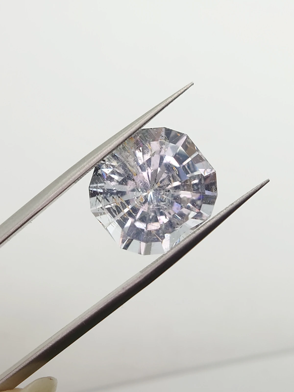 12.86ct Natural Morganite Cushion Cut Loose Gemstone From Madagascar — view 8