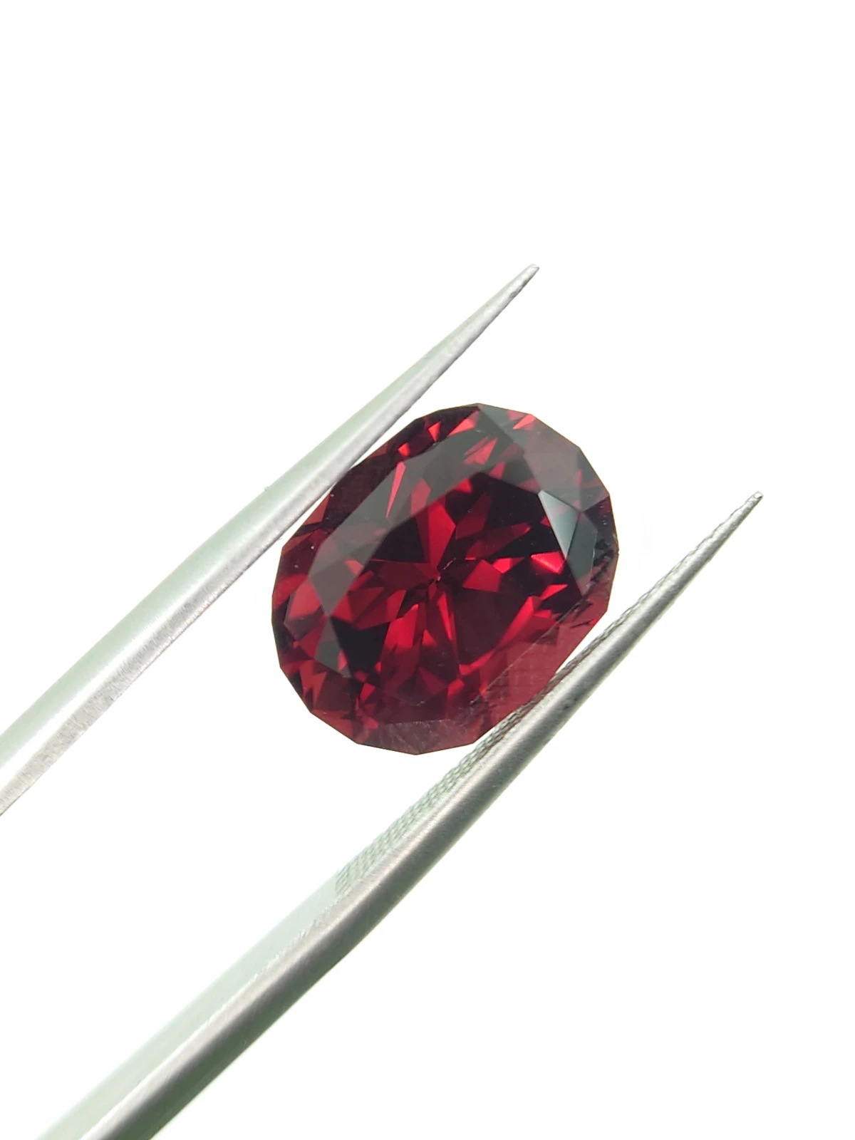 6.55ct Natural Malaya Garnet in Fancy Cut From Tanzania — view 1