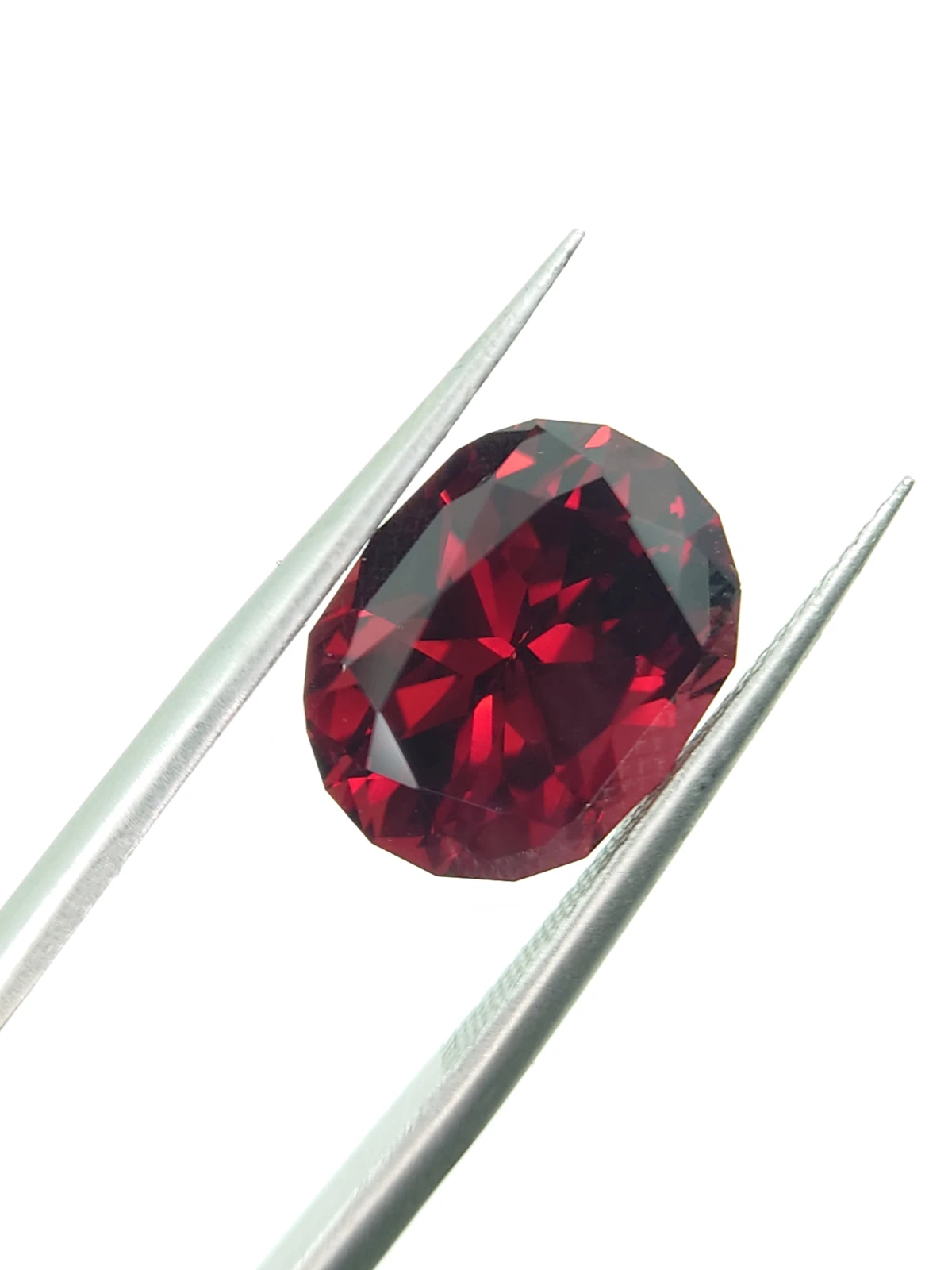 6.55ct Natural Malaya Garnet in Fancy Cut From Tanzania — view 4