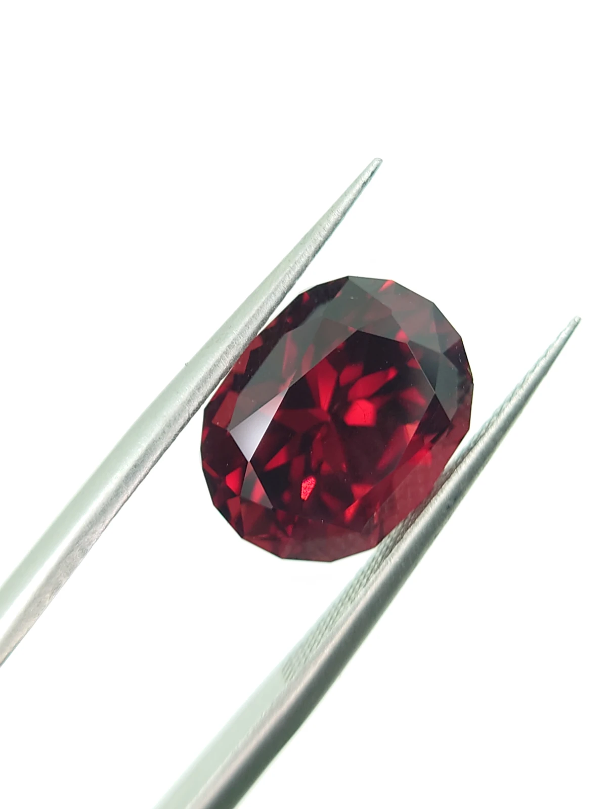 6.55ct Natural Malaya Garnet in Fancy Cut From Tanzania — view 5