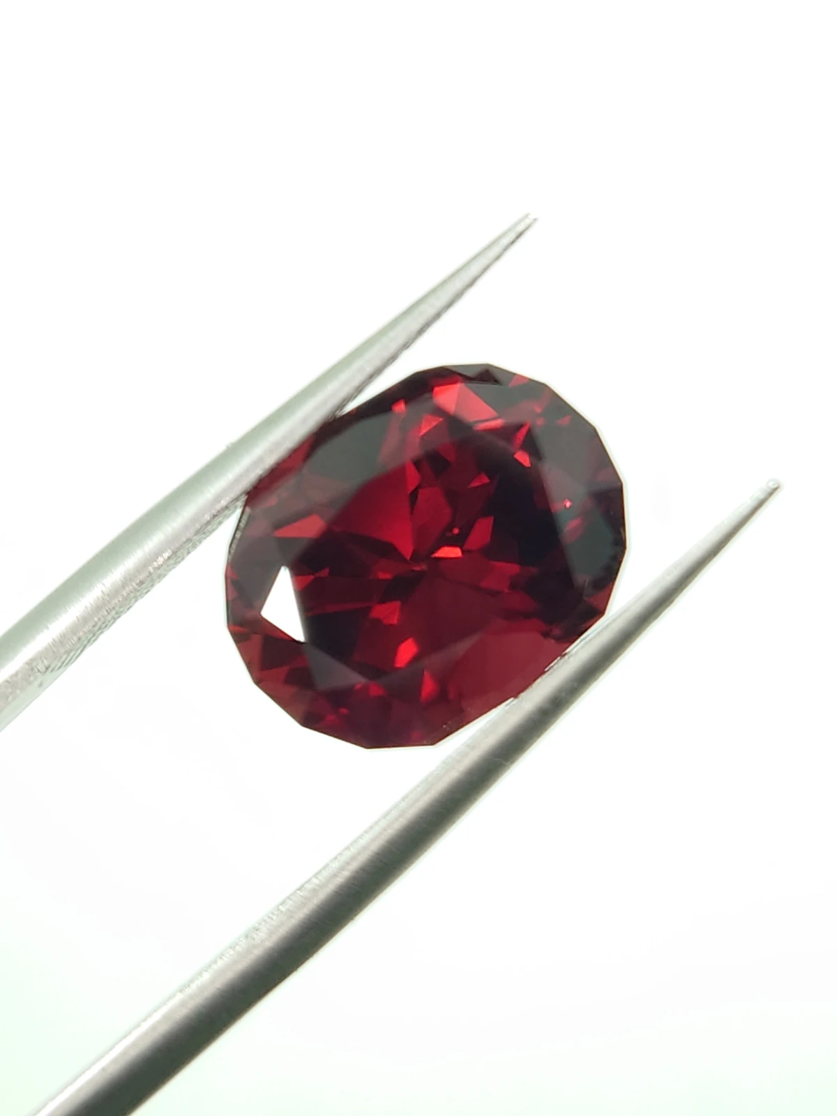 6.55ct Natural Malaya Garnet in Fancy Cut From Tanzania — view 6