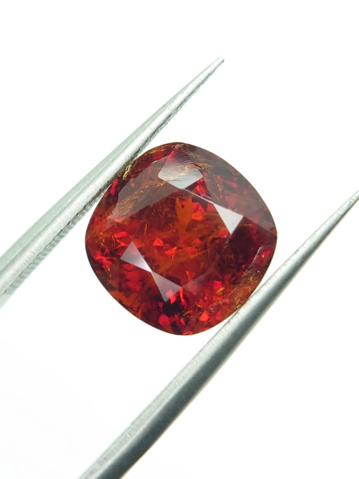 6.76ct Natural Fanta Spessartite Garnet Cushion Cut Loose Gemstone From Nigeria — view 1