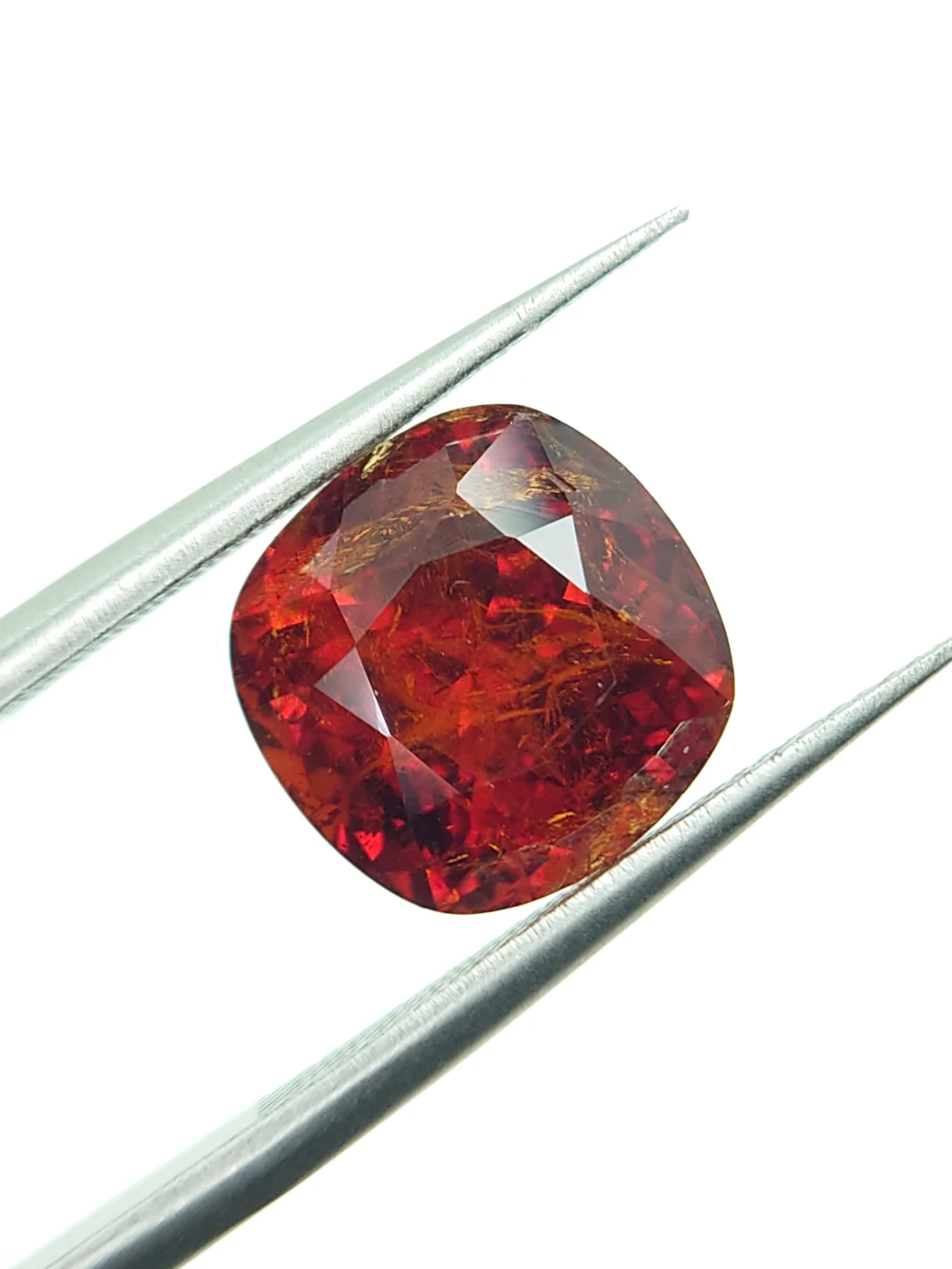 6.76ct Natural Fanta Spessartite Garnet Cushion Cut Loose Gemstone From Nigeria — view 2