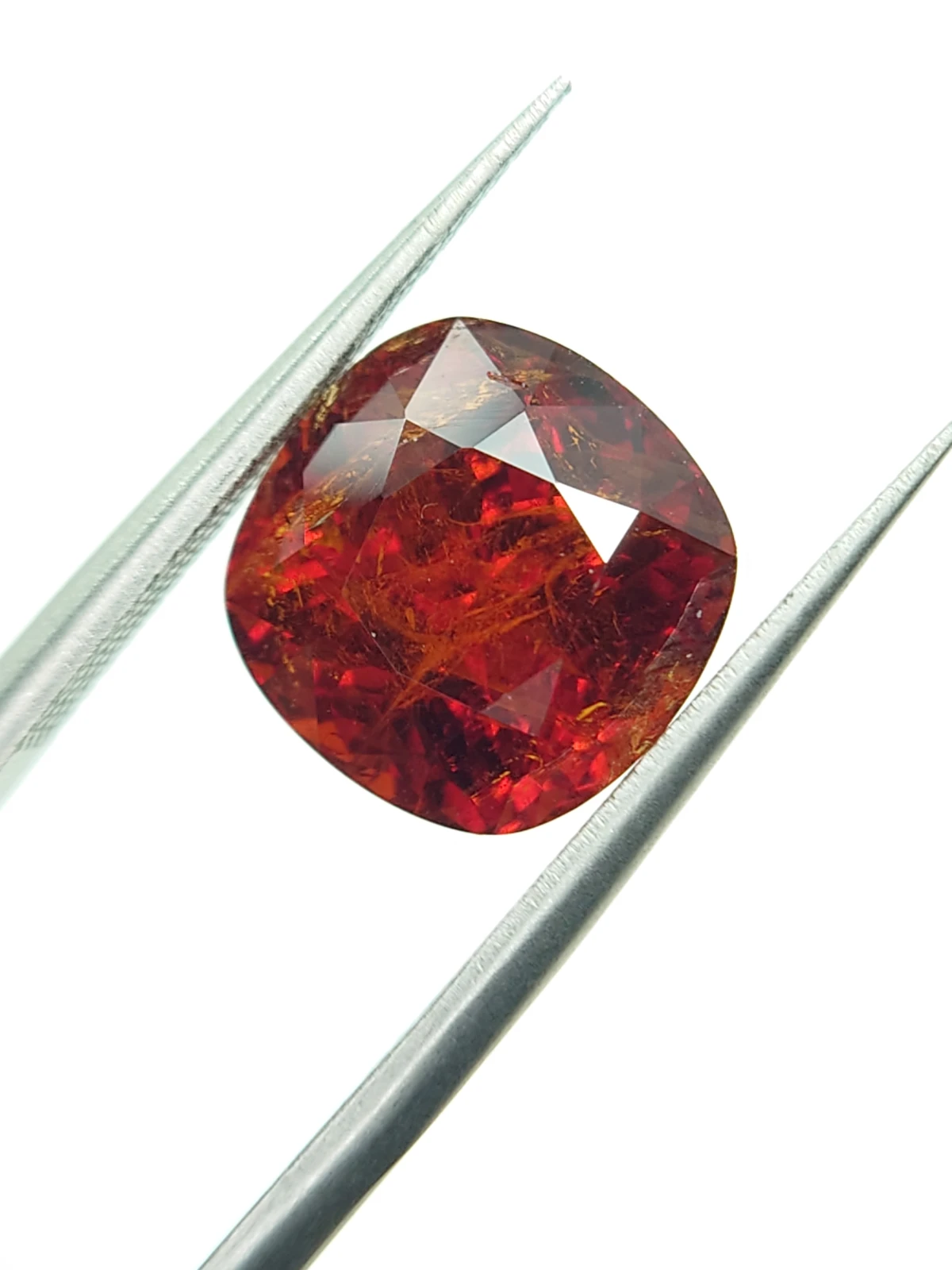 6.76ct Natural Fanta Spessartite Garnet Cushion Cut Loose Gemstone From Nigeria — view 5