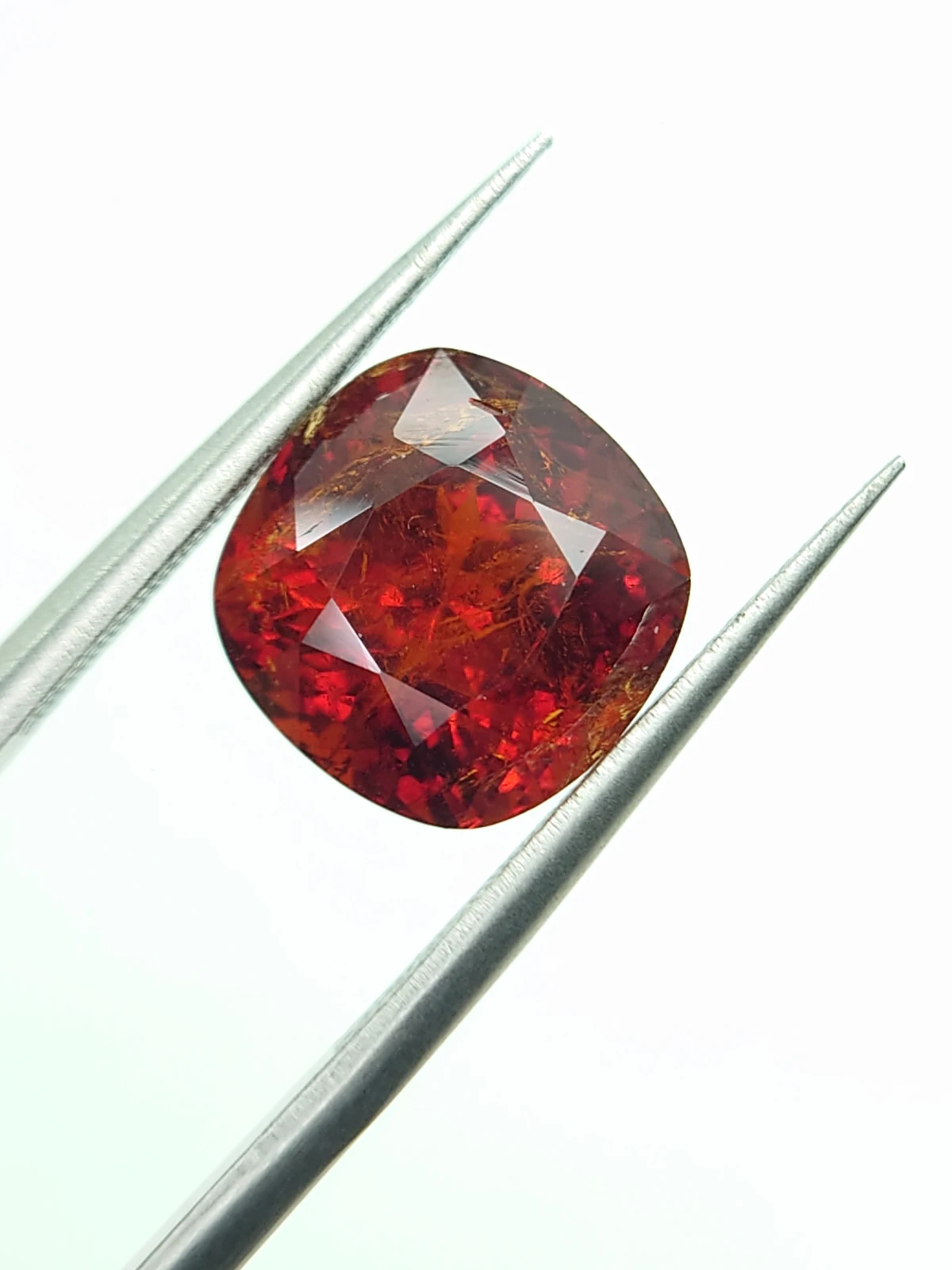 6.76ct Natural Fanta Spessartite Garnet Cushion Cut Loose Gemstone From Nigeria — view 6