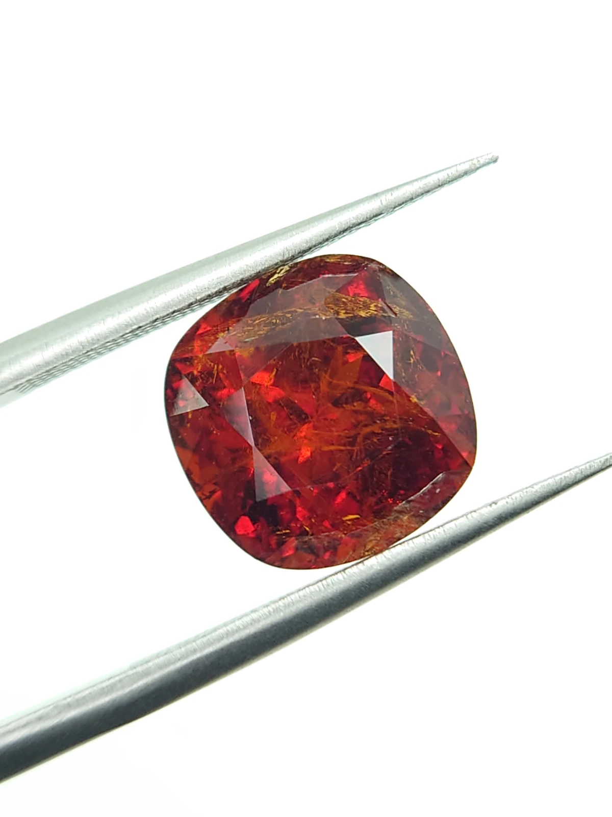 6.76ct Natural Fanta Spessartite Garnet Cushion Cut Loose Gemstone From Nigeria — view 7