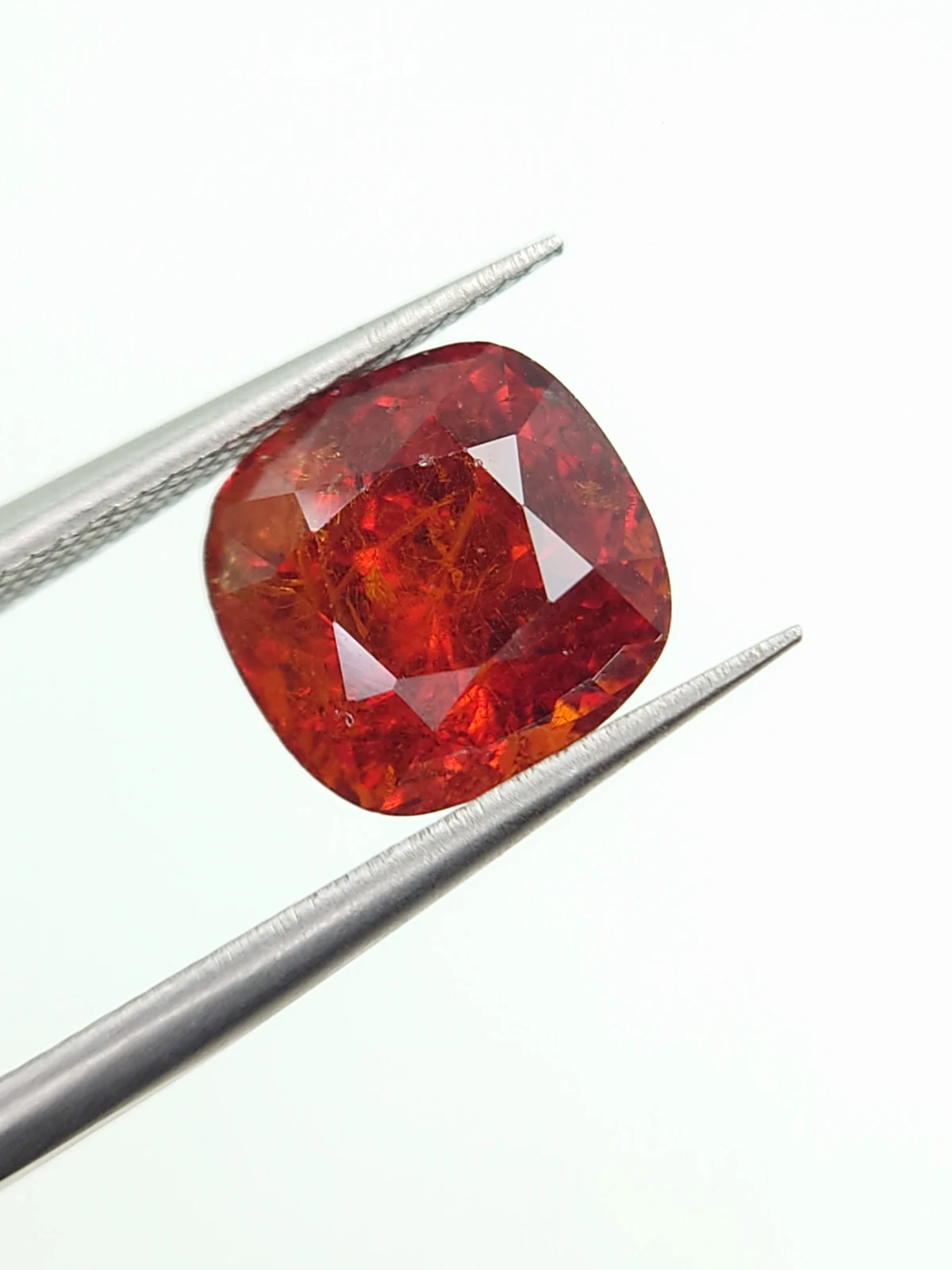 4.68ct Natural Fanta Spessartite Garnet Cushion Cut Loose Gemstone From Nigeria — view 5