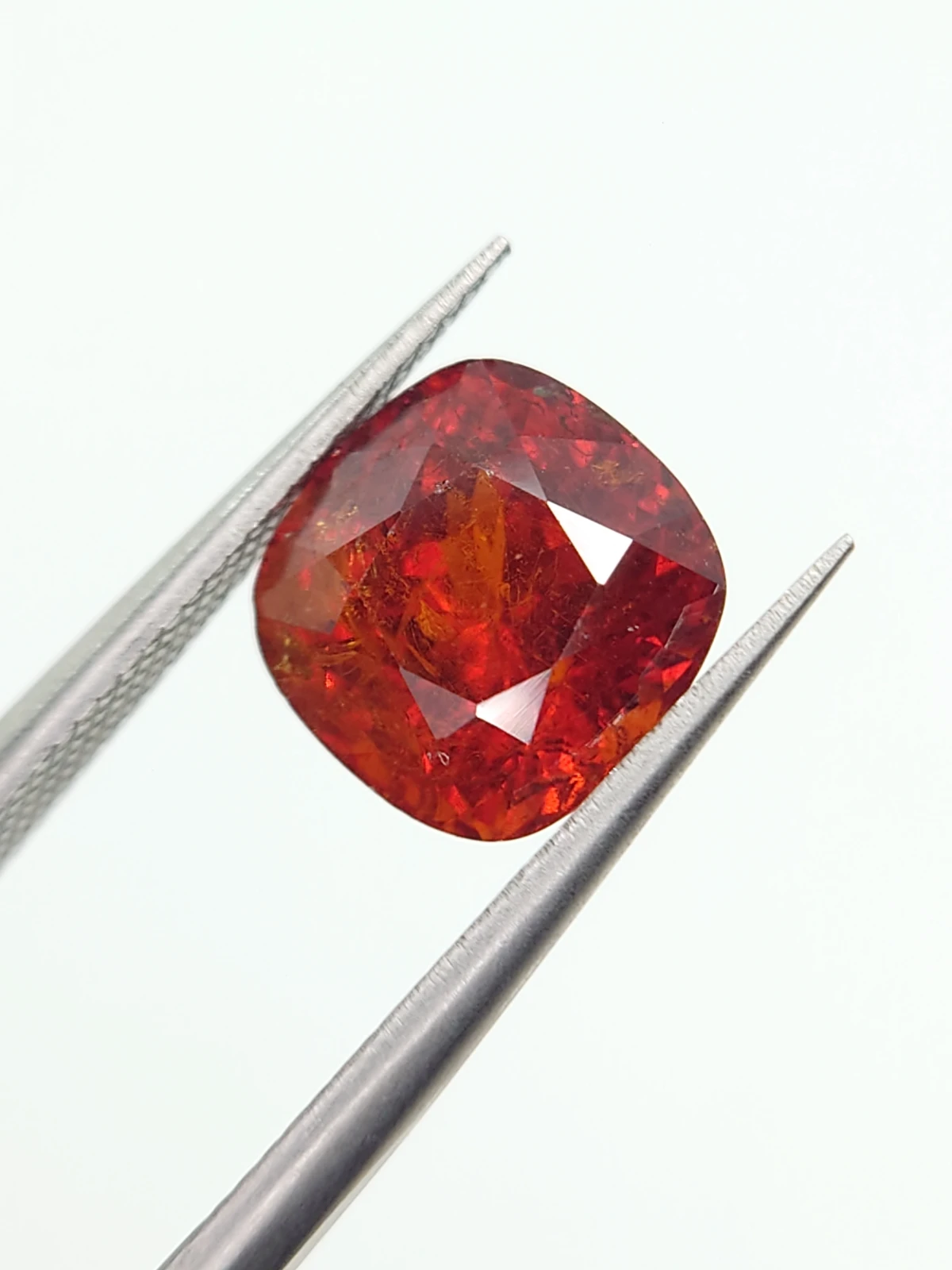 4.68ct Natural Fanta Spessartite Garnet Cushion Cut Loose Gemstone From Nigeria — view 8