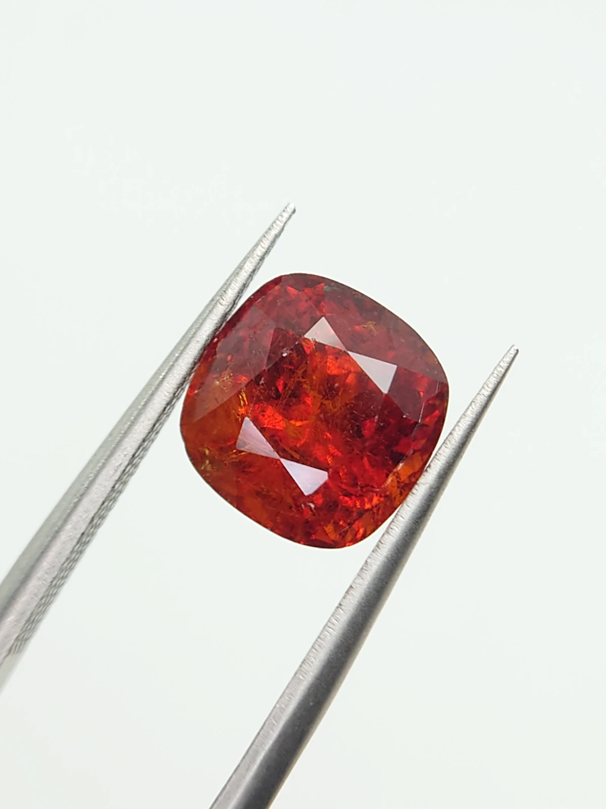 4.68ct Natural Fanta Spessartite Garnet Cushion Cut Loose Gemstone From Nigeria — view 7