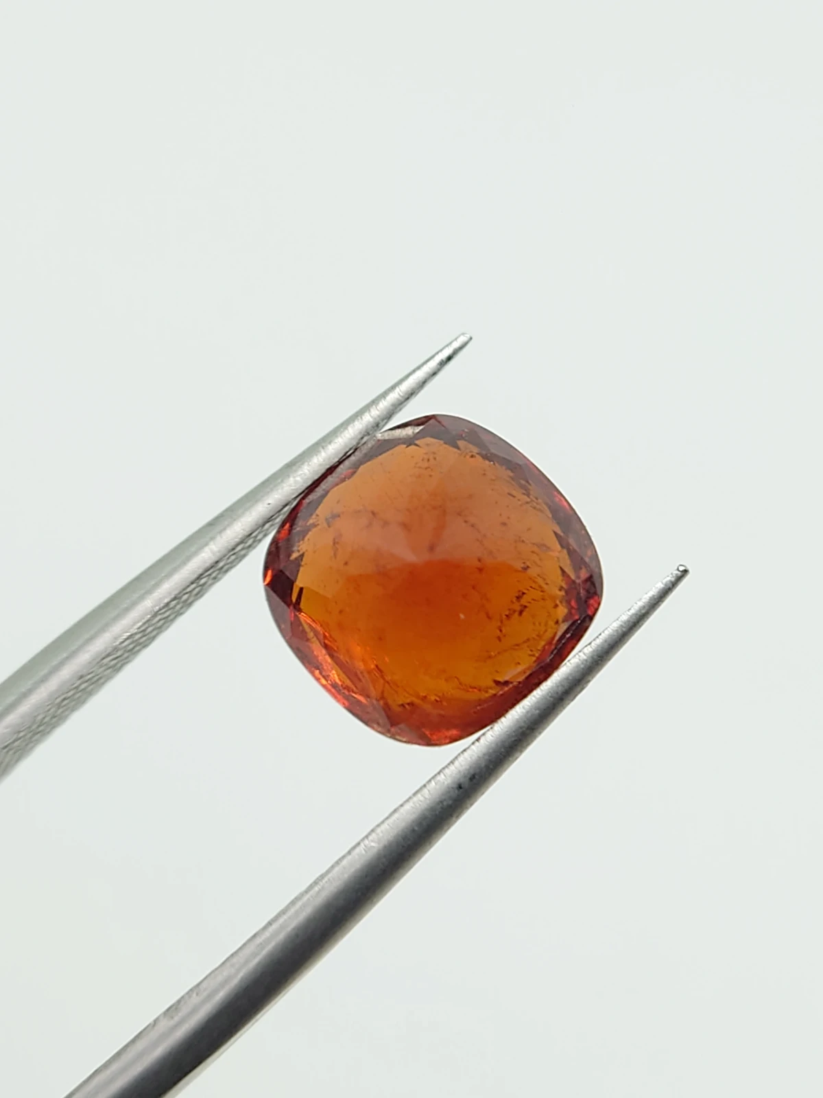 4.68ct Natural Fanta Spessartite Garnet Cushion Cut Loose Gemstone From Nigeria — view 4