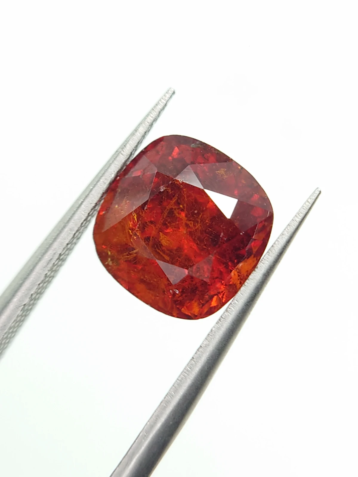 4.68ct Natural Fanta Spessartite Garnet Cushion Cut Loose Gemstone From Nigeria — view 2