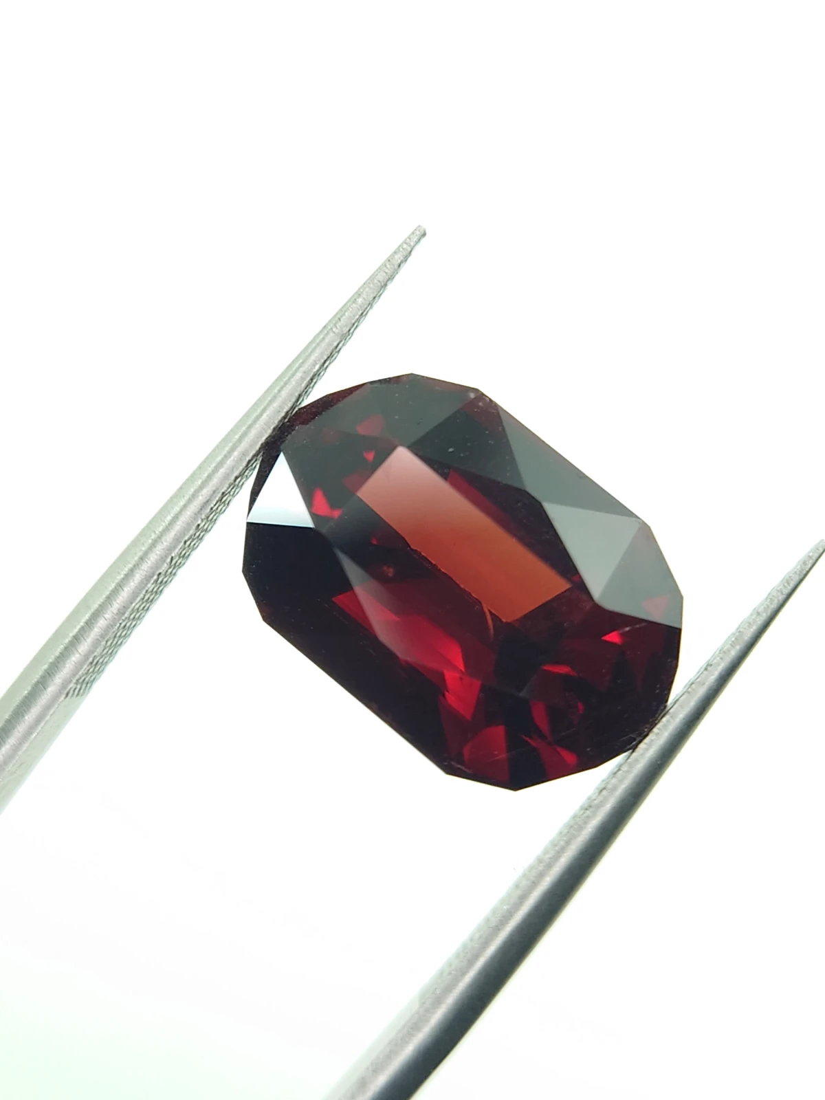 8.1ct Natural Malaya Garnet Fancy Cut Loose Gemstone From Tanzania — view 1