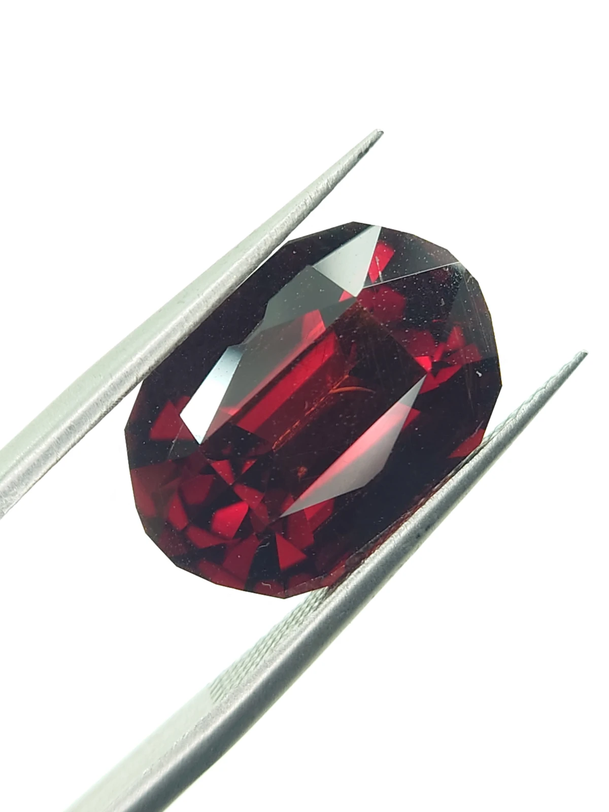 8.1ct Natural Malaya Garnet Fancy Cut Loose Gemstone From Tanzania — view 5