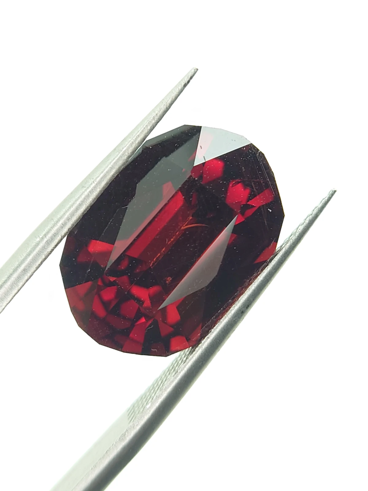 8.1ct Natural Malaya Garnet Fancy Cut Loose Gemstone From Tanzania — view 6