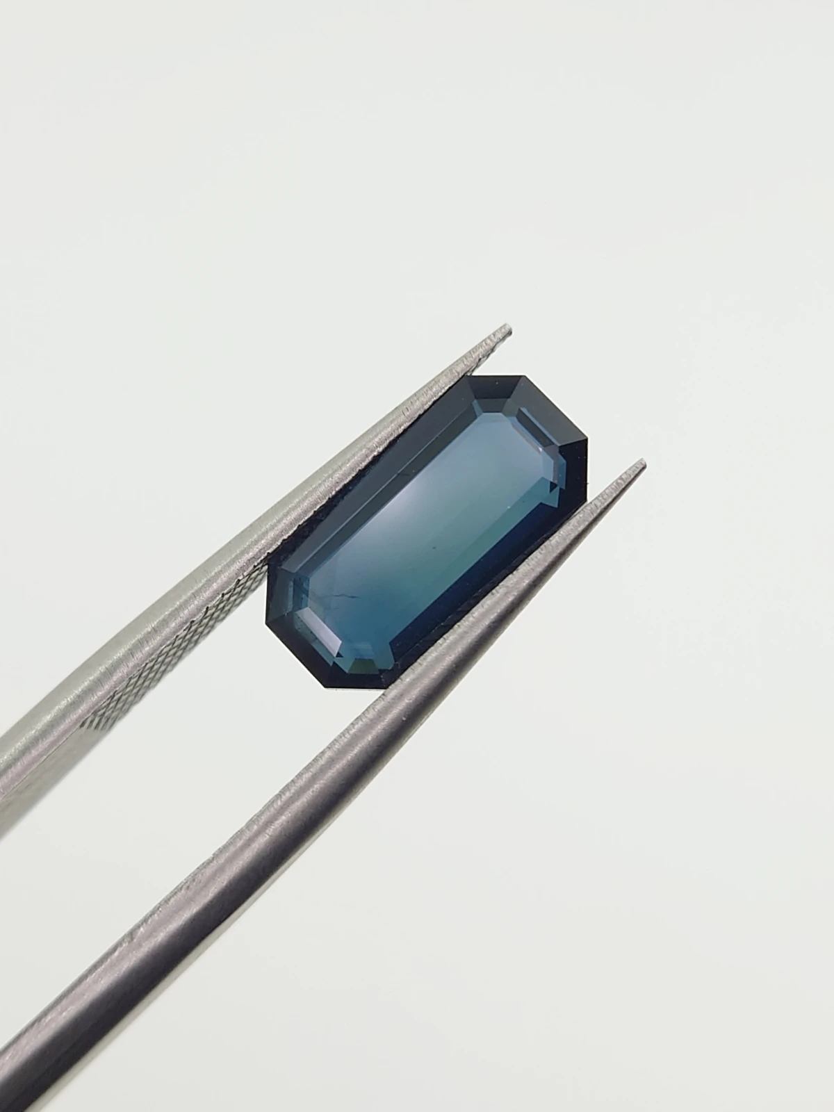 2.6ct Natural Blue Sapphire Emerald Cut Loose Gemstone From Nigeria — view 5