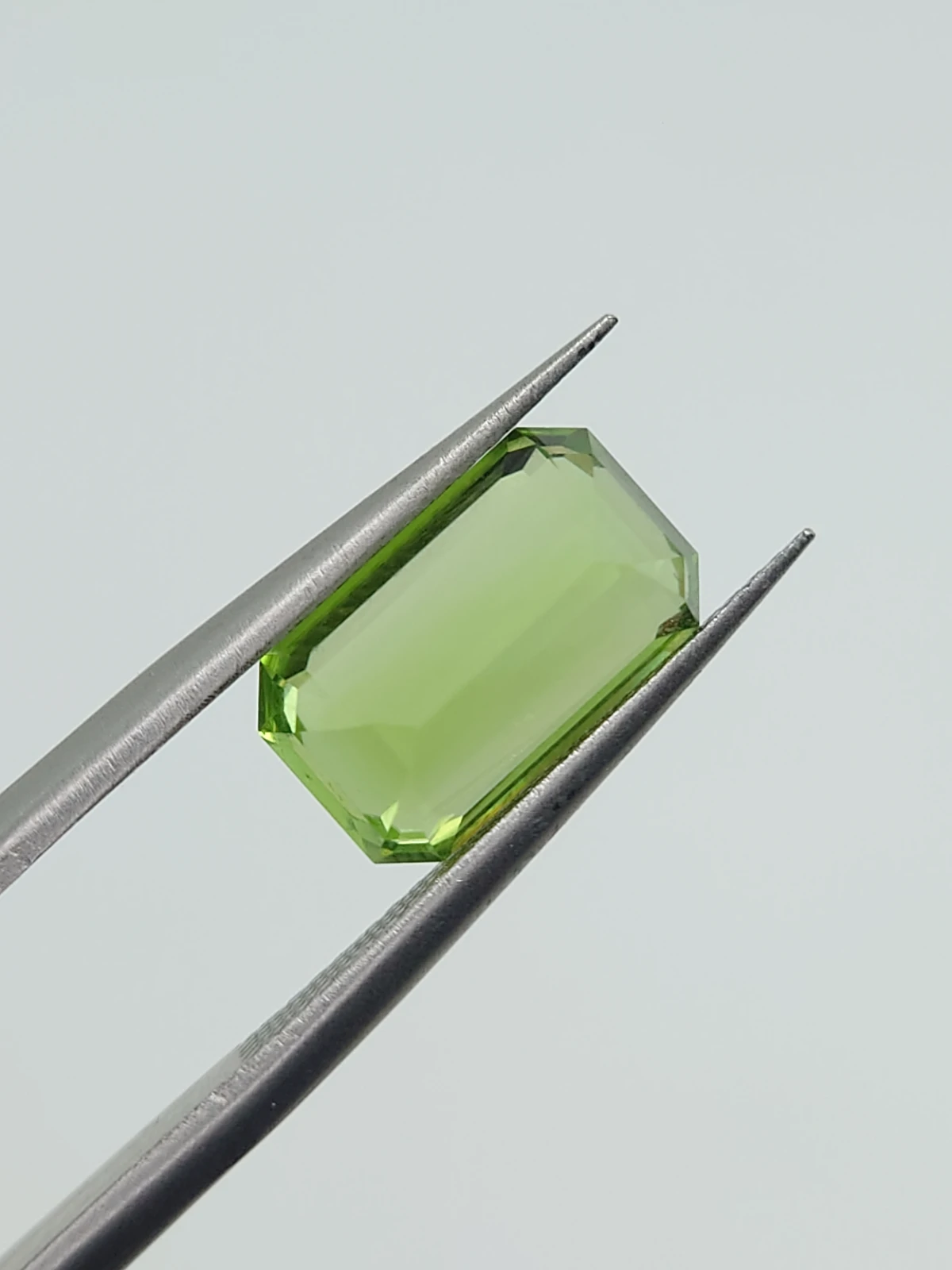 3.20ct Natural Peridot Emerald Cut Loose Gemstone From Pakistan — view 2