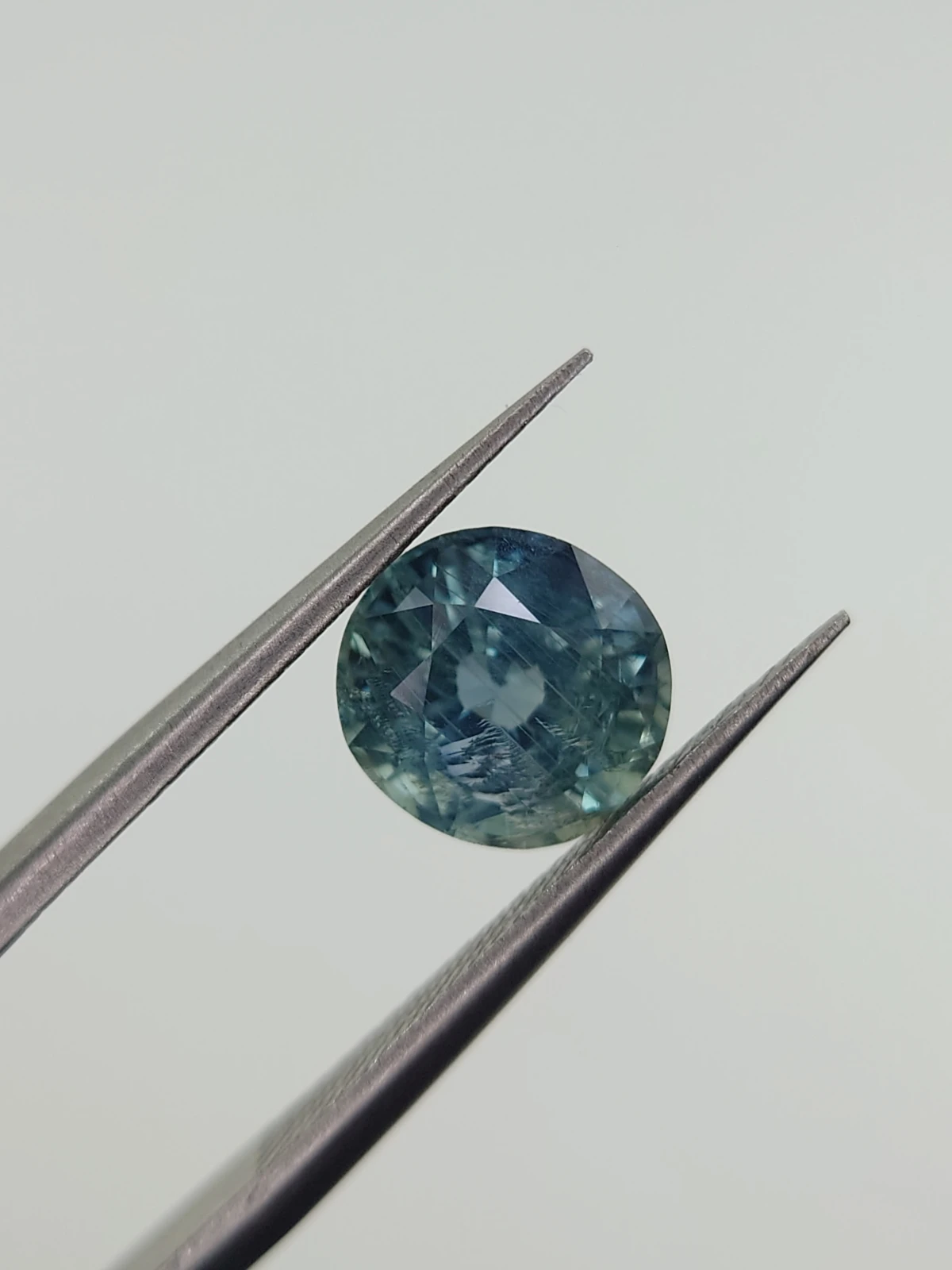 2.41ct Natural Sapphire Aqua Blue Round Cut Loose Gemstone From Malawi — view 1