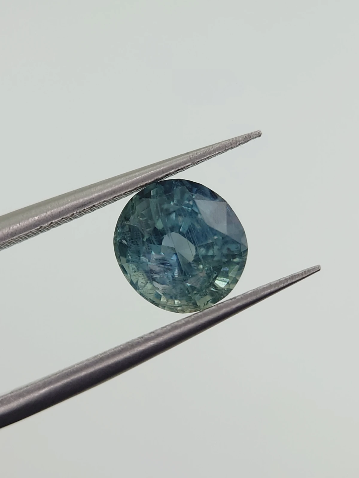 2.41ct Natural Sapphire Aqua Blue Round Cut Loose Gemstone From Malawi — view 4