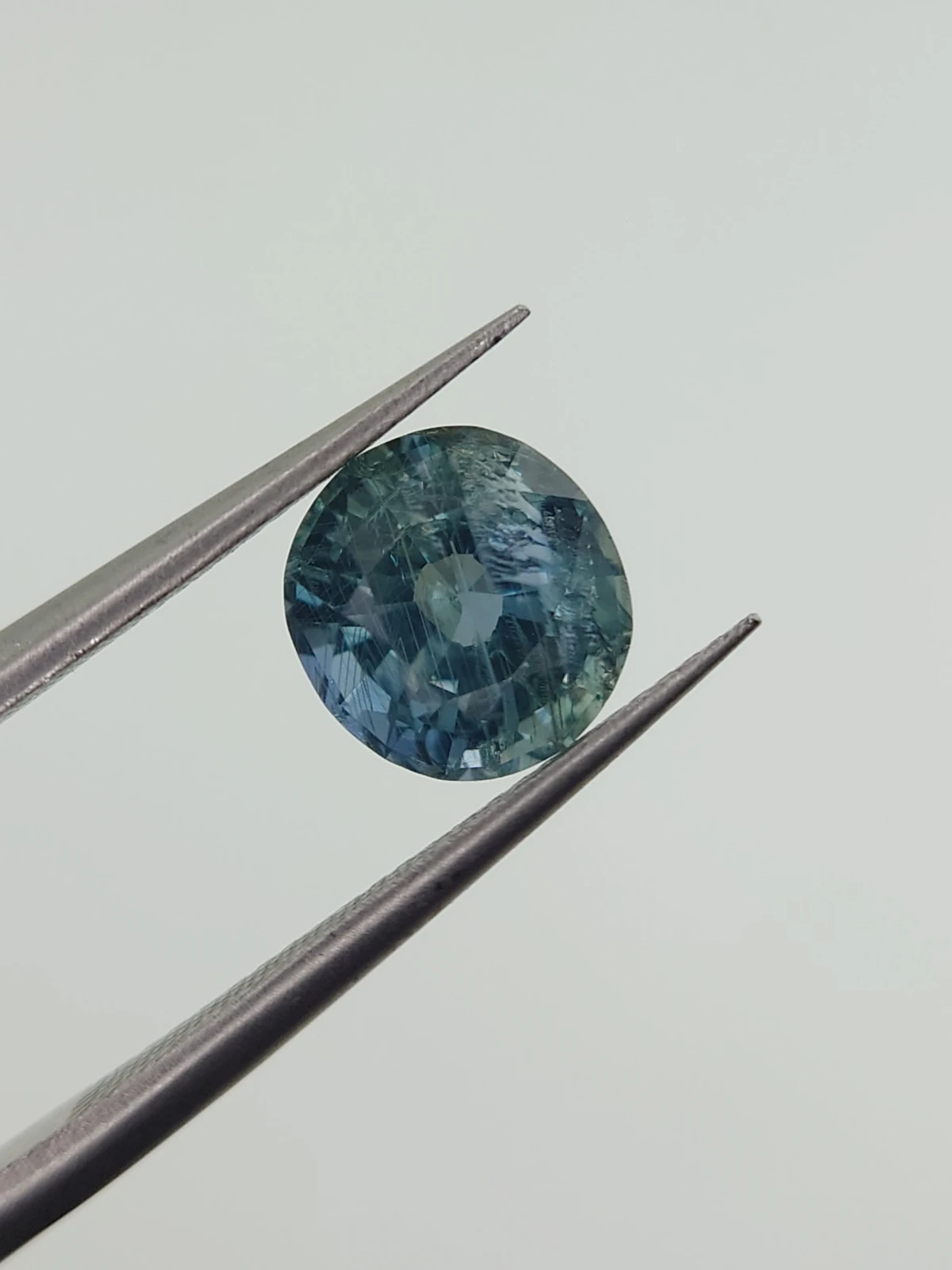 2.41ct Natural Sapphire Aqua Blue Round Cut Loose Gemstone From Malawi — view 5