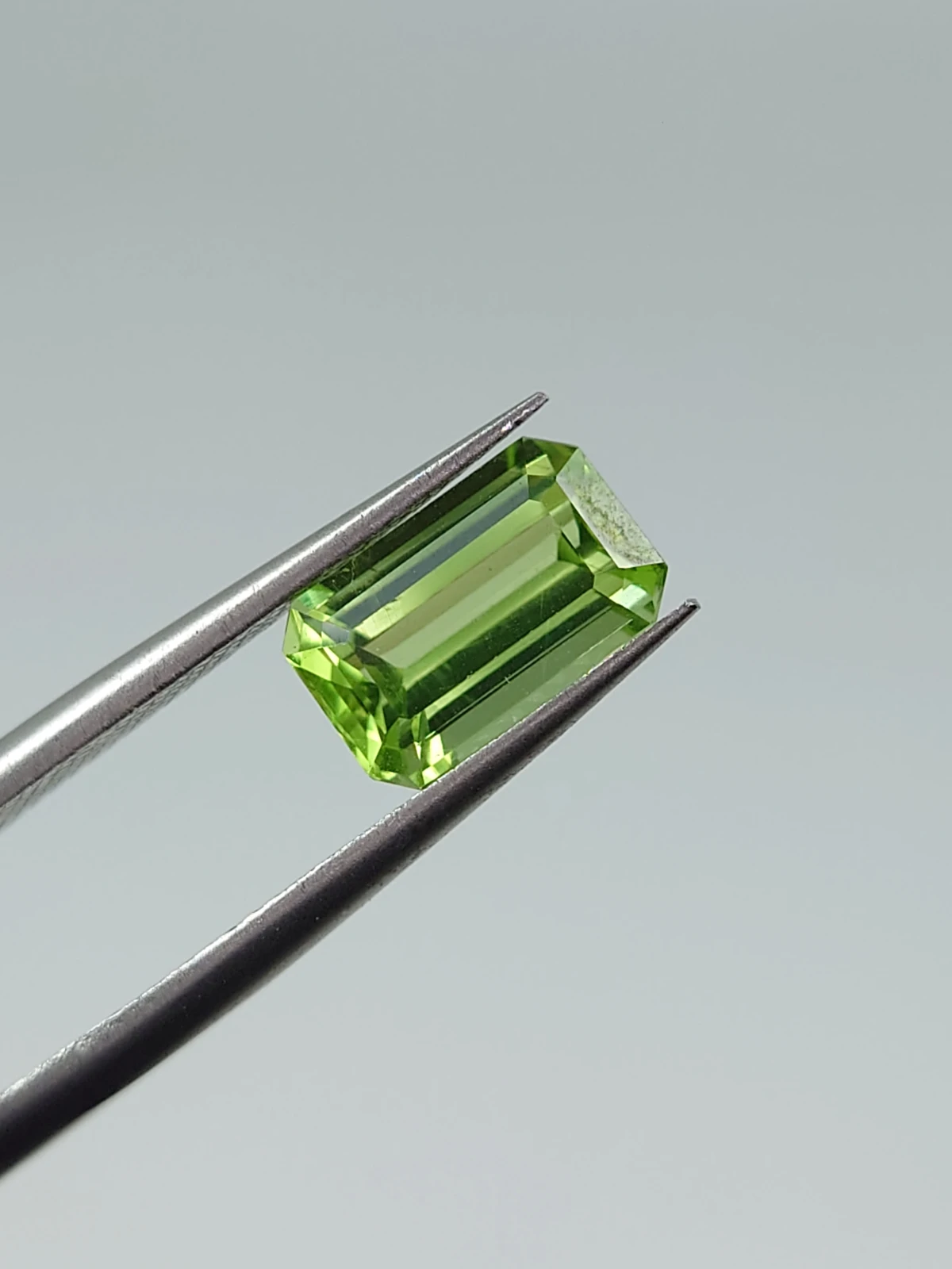 2.07 ct Natural Peridot Emerald Cut Loose Gemstone From Pakistan — view 1