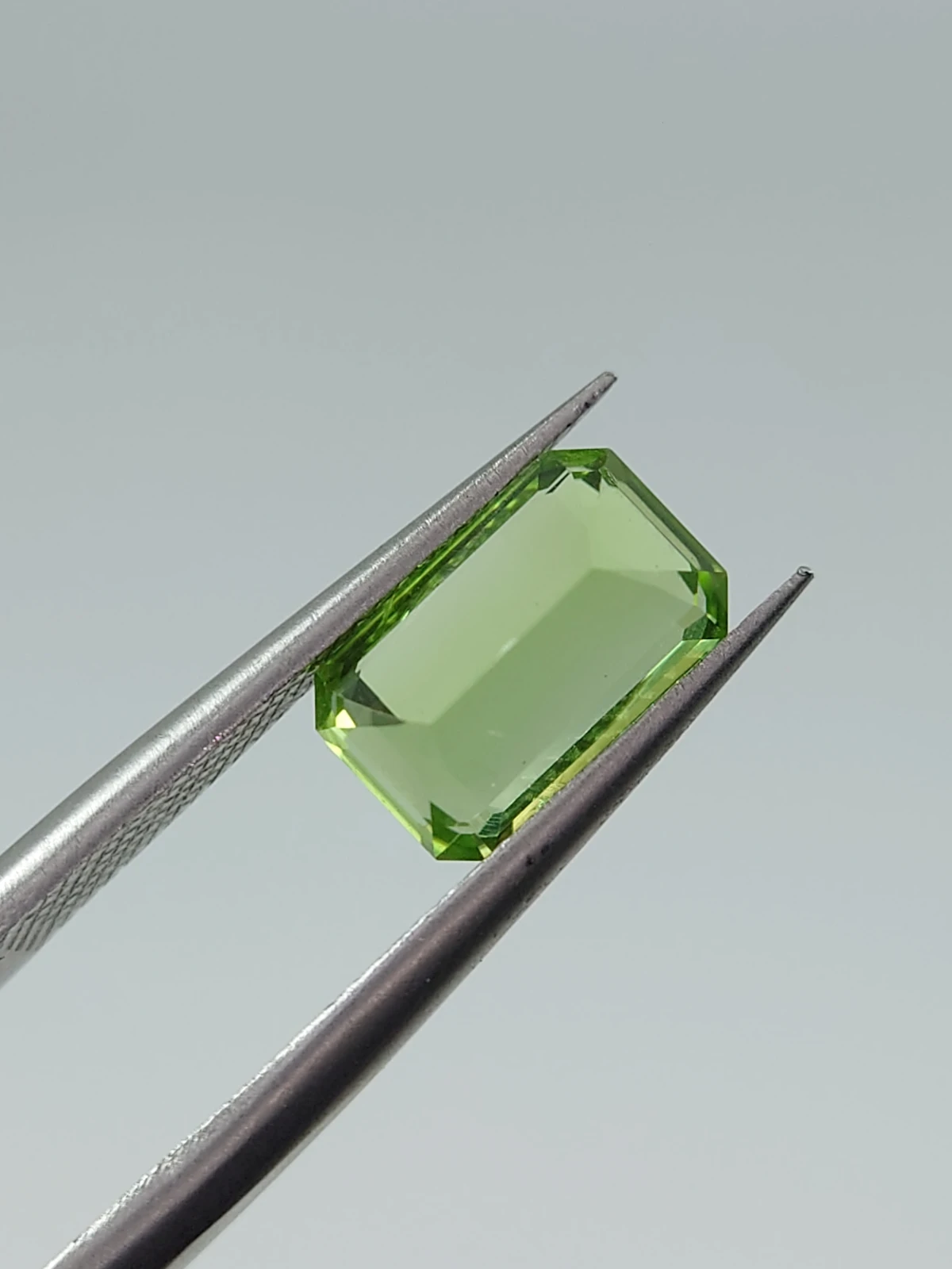 2.07 ct Natural Peridot Emerald Cut Loose Gemstone From Pakistan — view 2