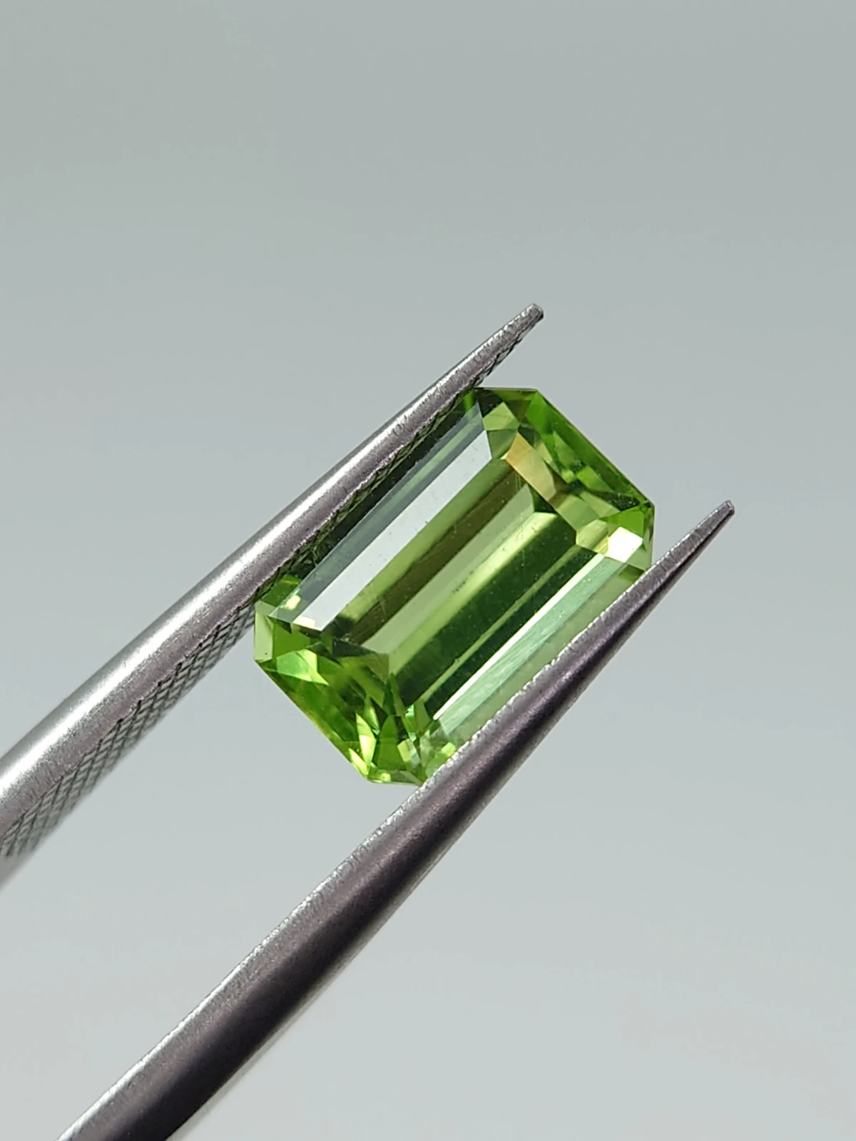 2.07 ct Natural Peridot Emerald Cut Loose Gemstone From Pakistan — view 3