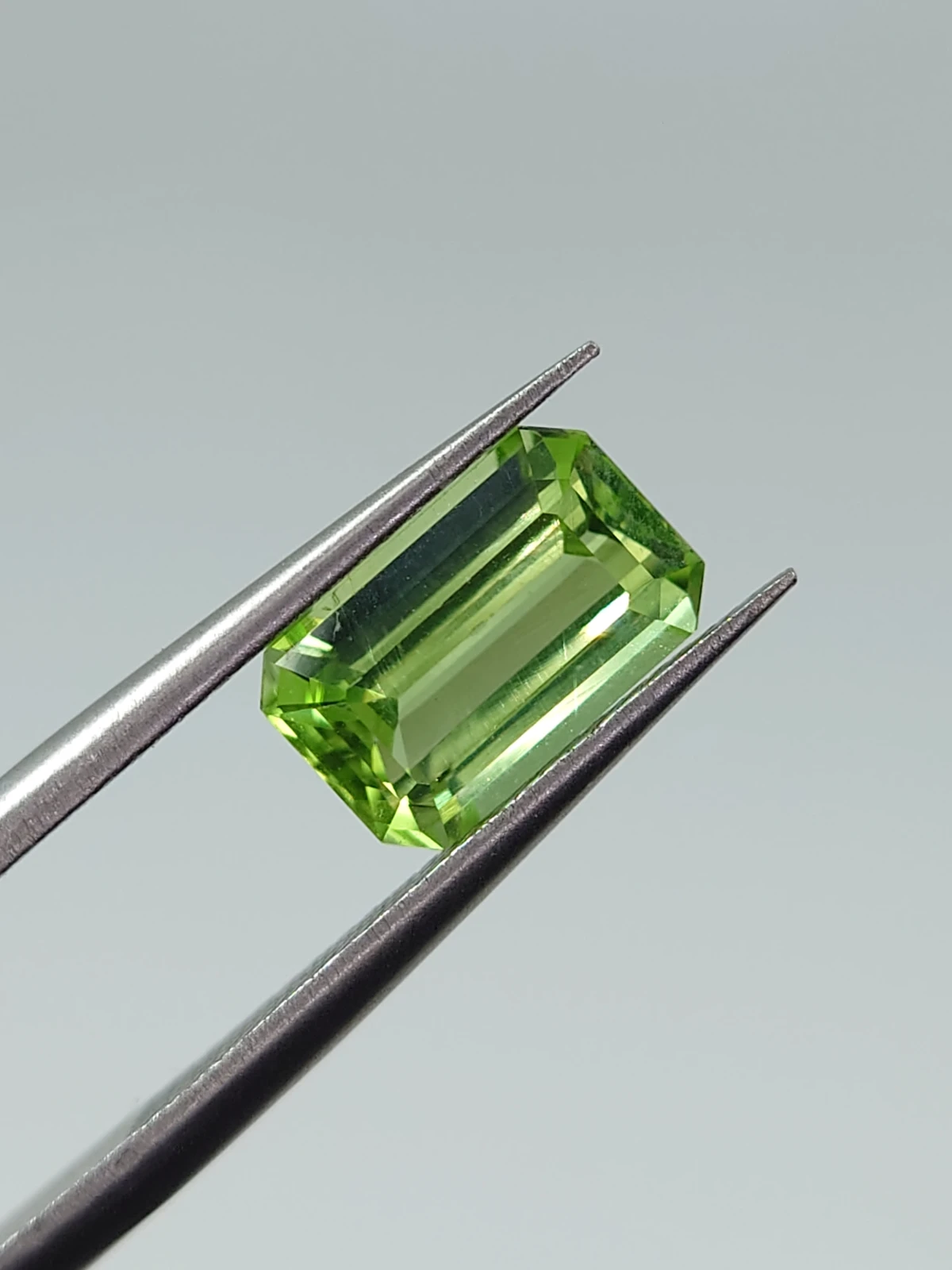 2.07 ct Natural Peridot Emerald Cut Loose Gemstone From Pakistan — view 5