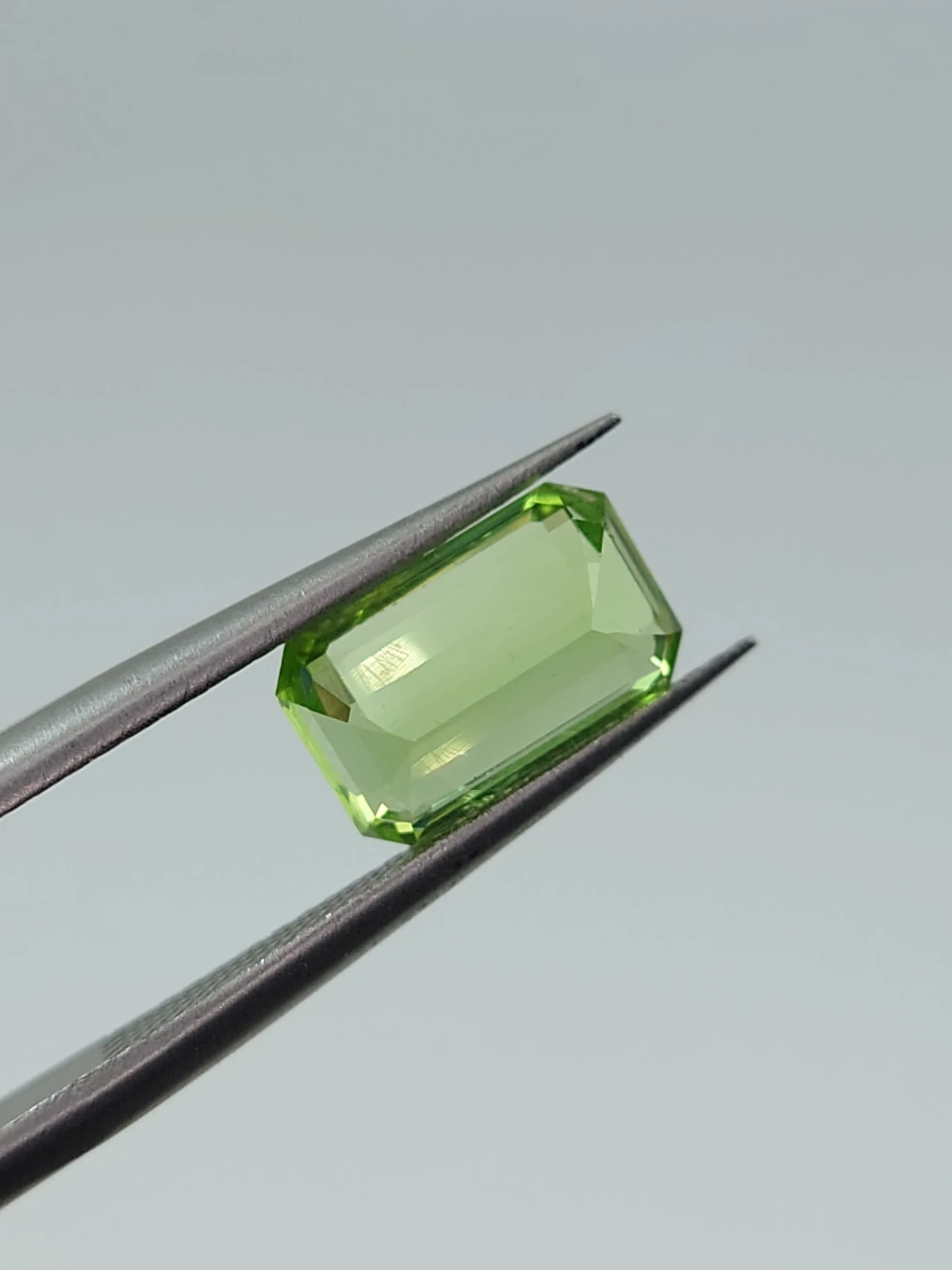 2.07 ct Natural Peridot Emerald Cut Loose Gemstone From Pakistan — view 6