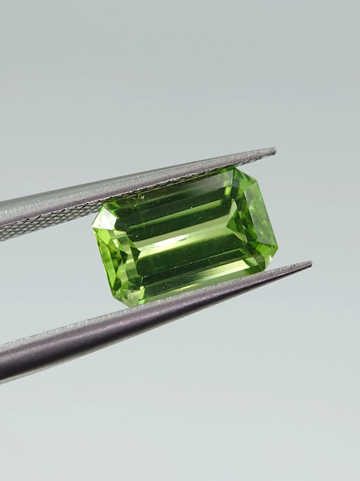 2.07 ct Natural Peridot Emerald Cut Loose Gemstone From Pakistan — view 7