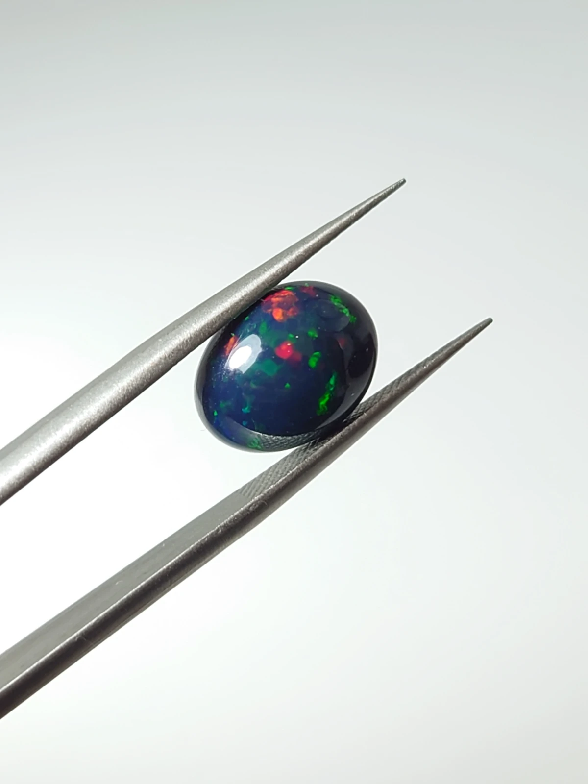 2.3ct Natural Black Ethiopian Opal Loose Gemstone From Ethiopia — view 2