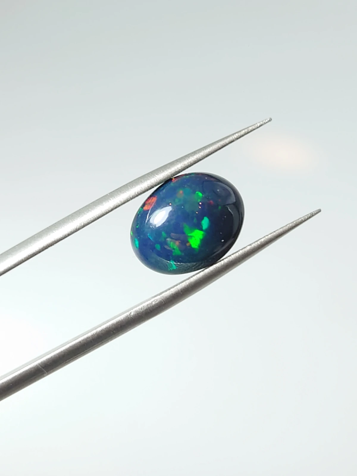 2.3ct Natural Black Ethiopian Opal Loose Gemstone From Ethiopia — view 4