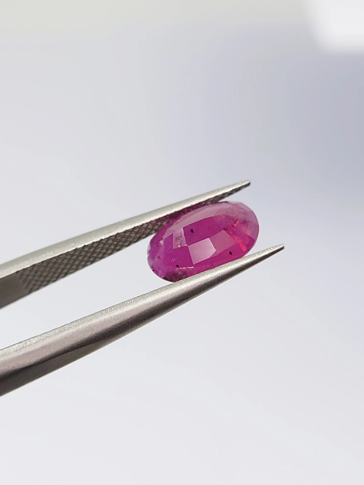 1.79ct Natural Pinkish Red Oval Cut Ruby  Loose Gemstone From Afghanistan — view 6