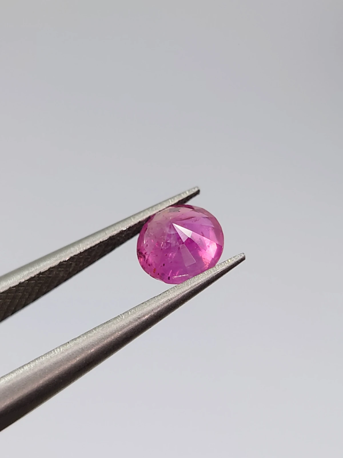 0.69ct Natural Pinkish Red Round Cut Ruby Loose Gemstone From Afghanistan — view 4