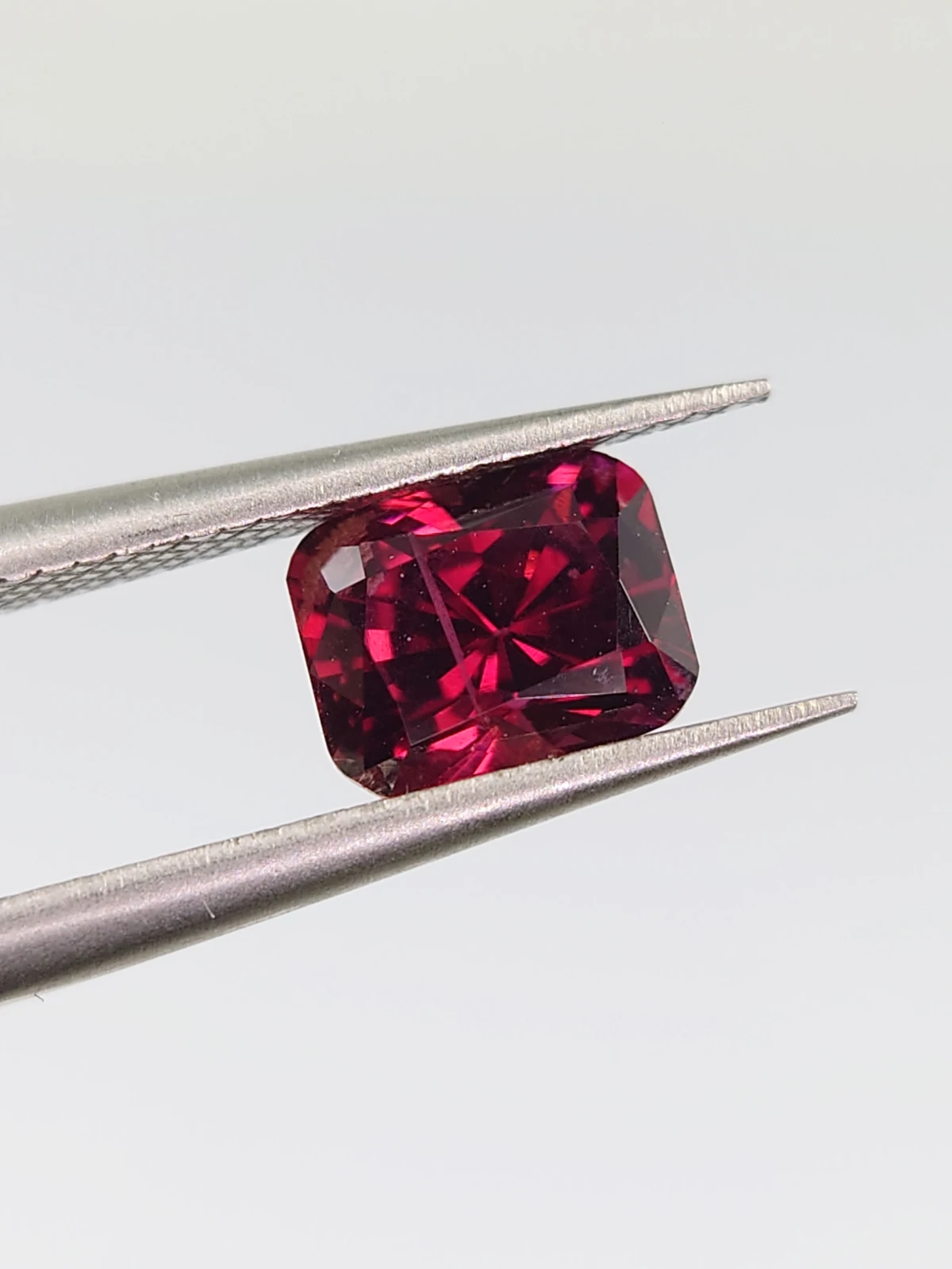 1.36ct Natural Rhodolite Garnet Emerald Cut Loose Gemstone From Tanzania — view 5