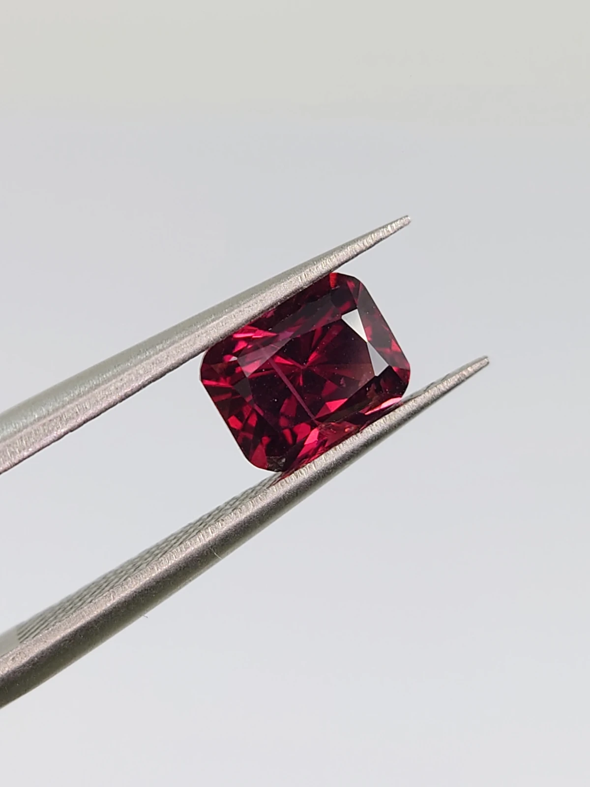 1.36ct Natural Rhodolite Garnet Emerald Cut Loose Gemstone From Tanzania — view 6