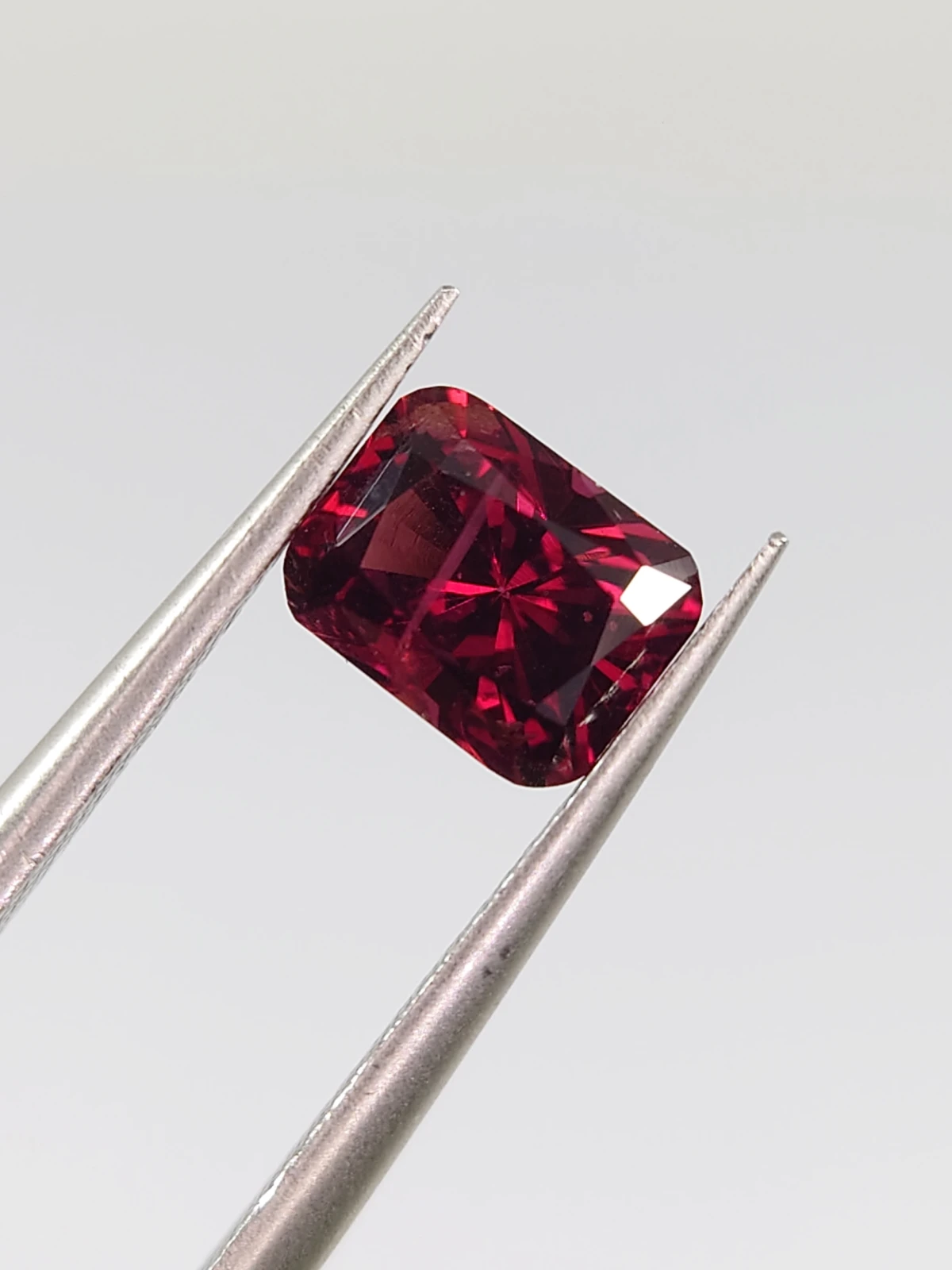1.36ct Natural Rhodolite Garnet Emerald Cut Loose Gemstone From Tanzania — view 8