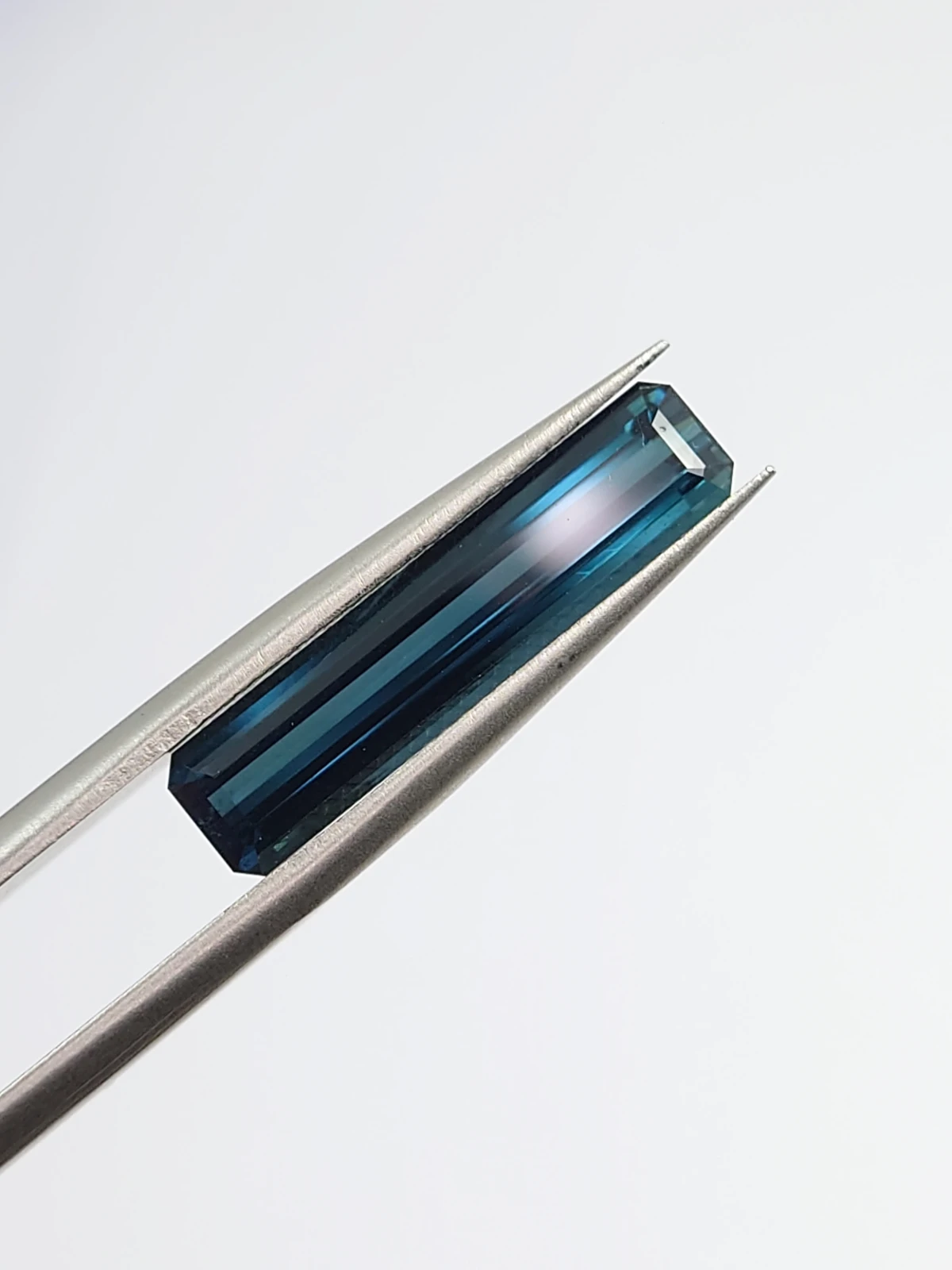 2.93ct Natural Indicolite Tourmaline Emerald Ct Loose Gemstone From Tanzania — view 1