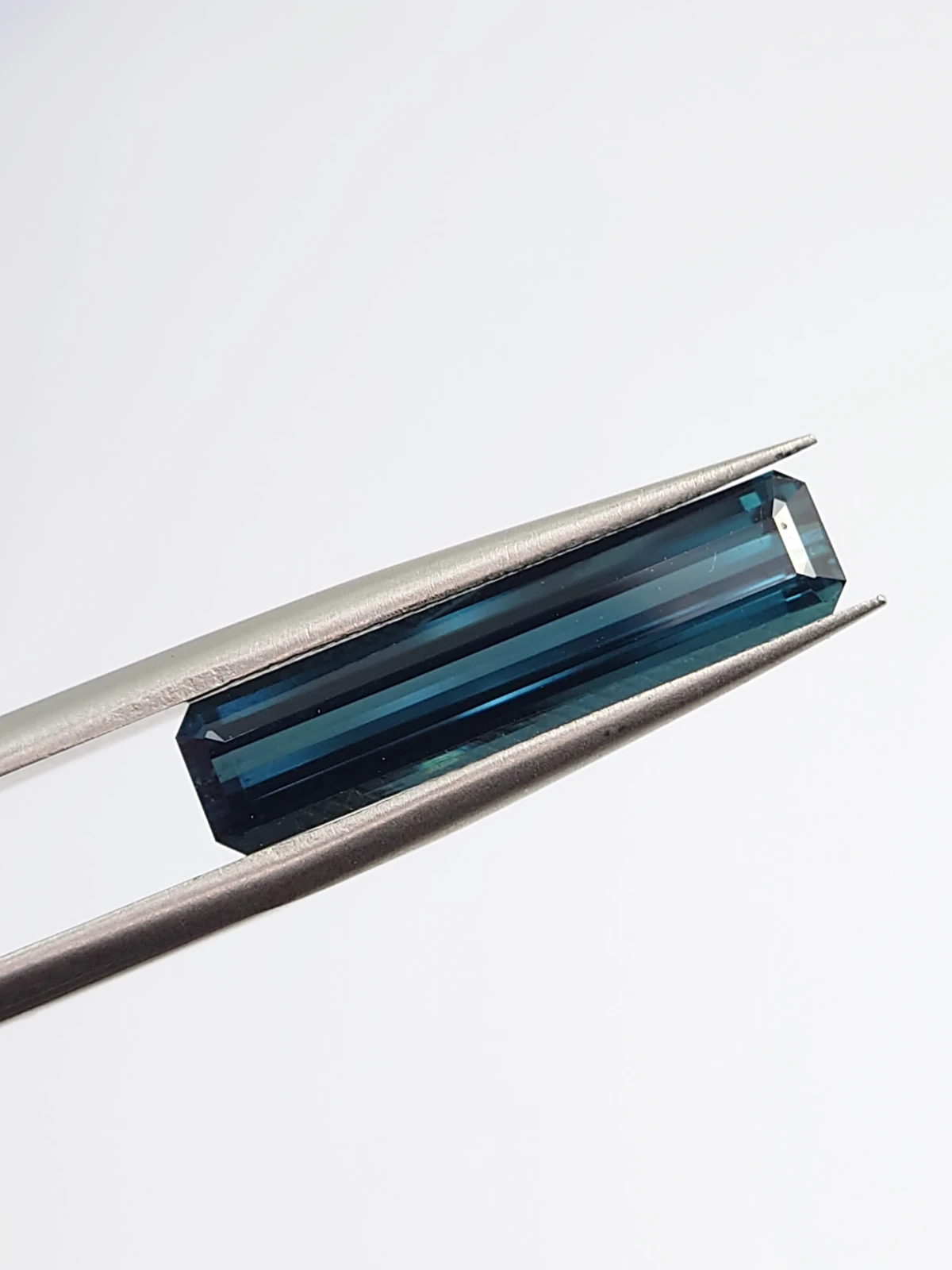 2.93ct Natural Indicolite Tourmaline Emerald Ct Loose Gemstone From Tanzania — view 2