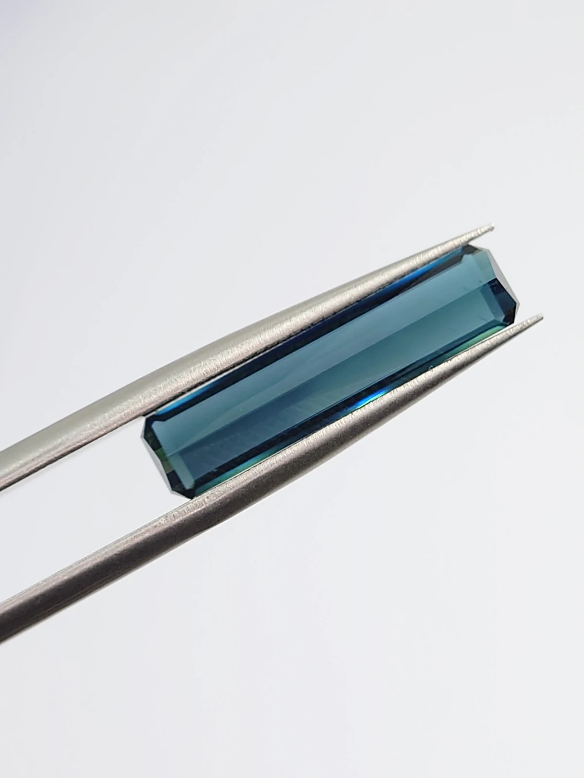 2.93ct Natural Indicolite Tourmaline Emerald Ct Loose Gemstone From Tanzania — view 3