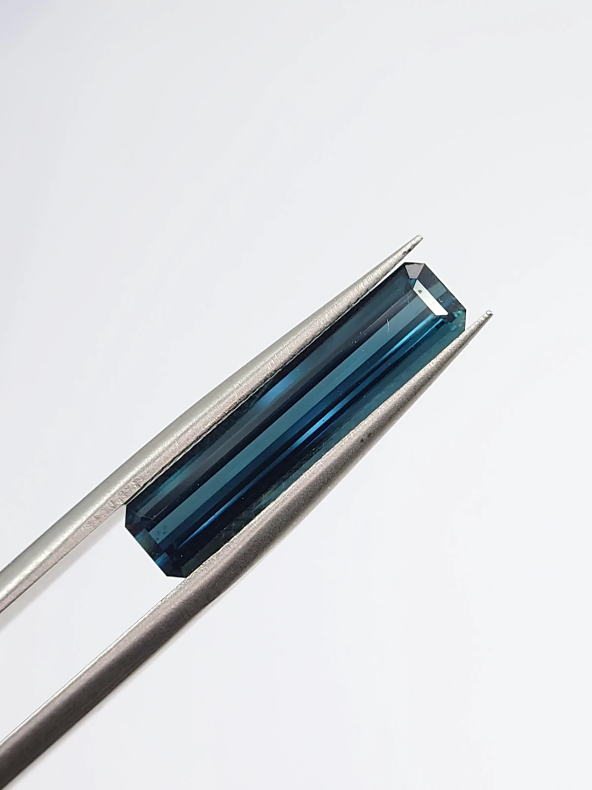 2.93ct Natural Indicolite Tourmaline Emerald Ct Loose Gemstone From Tanzania — view 4