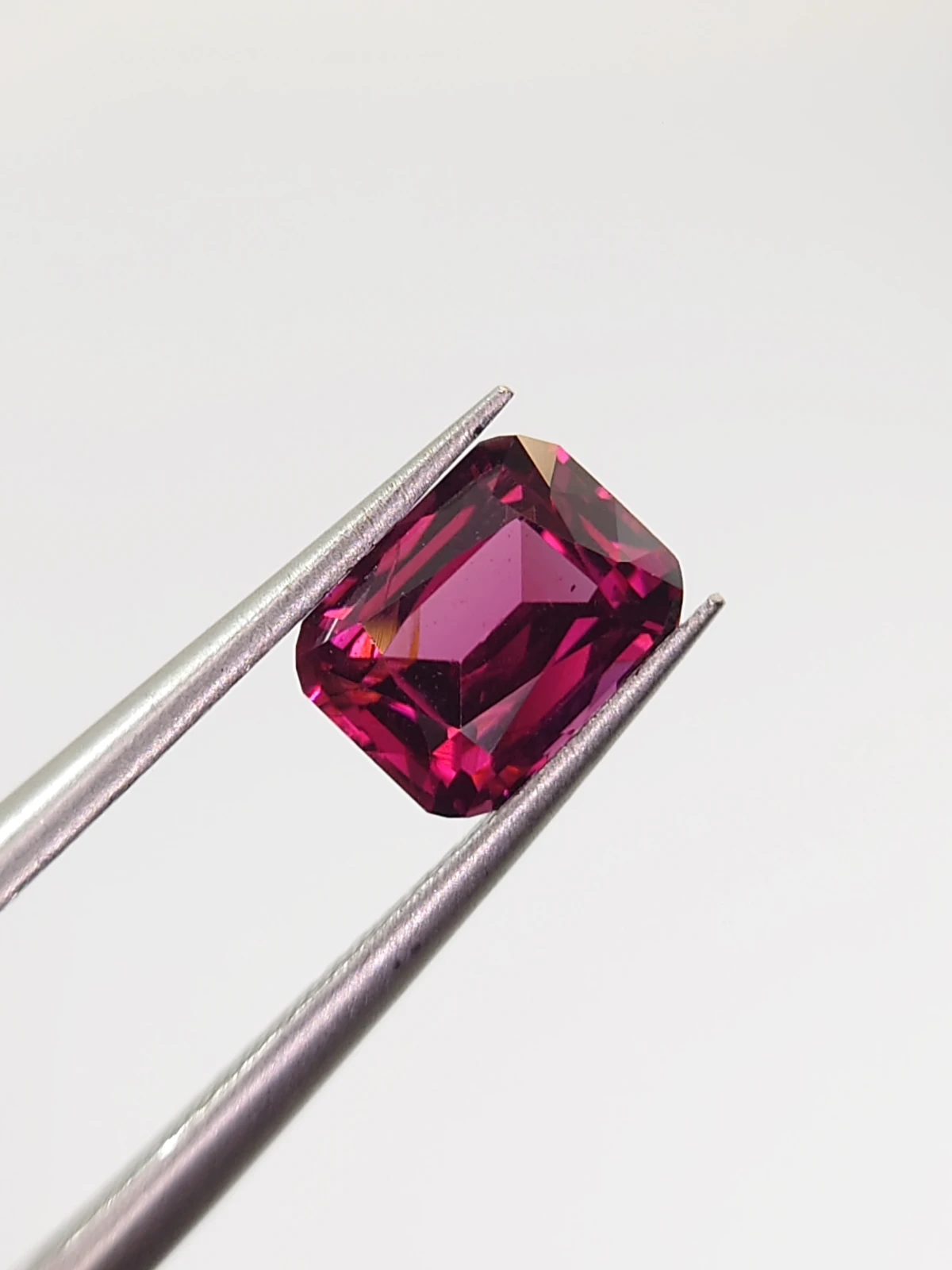 1.23ct Natural Rhodolite Garnet Cushion Cut Loose Gemstone From Tanzania — view 1