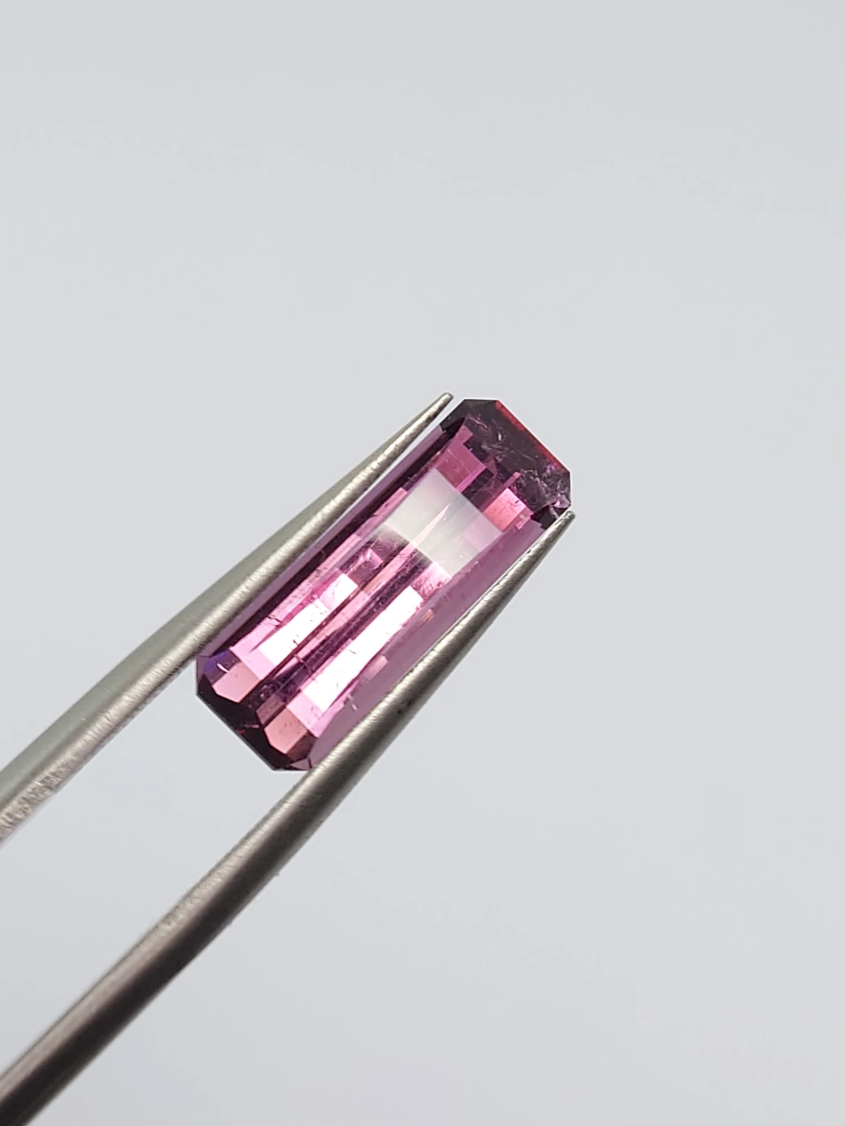 2.6ct Natural Pink Tourmaline Emerald Cut Loose Gemstone From Afghanistan — view 3