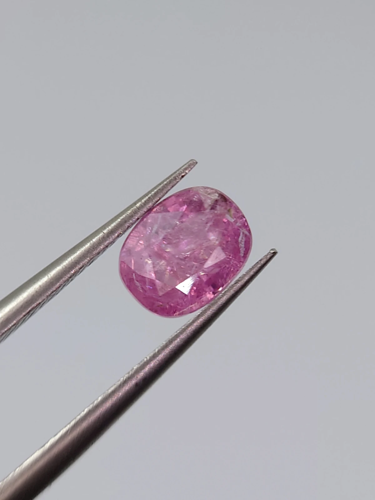 0.9ct Natural Vivid Pink Spinel Loose Gemstone From Tajisktan — view 1