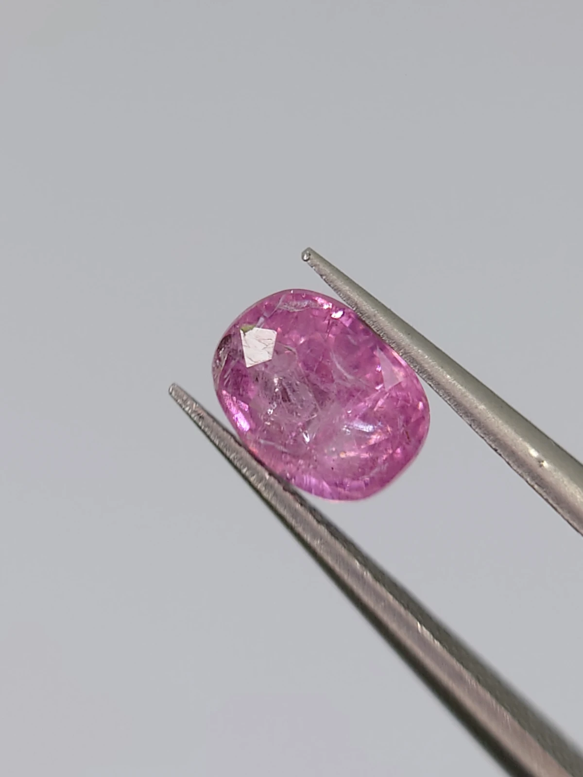 0.9ct Natural Vivid Pink Spinel Loose Gemstone From Tajisktan — view 3
