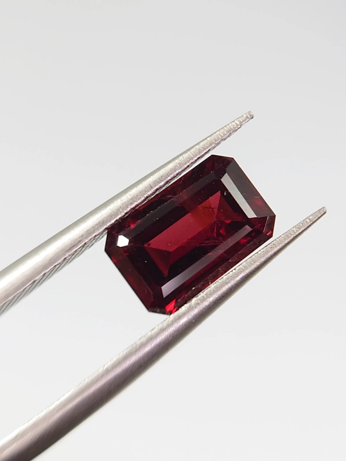 1.73ct Natural Rhodolite Garnet Emerald Cut Loose Gemstone From Tanzania — view 1