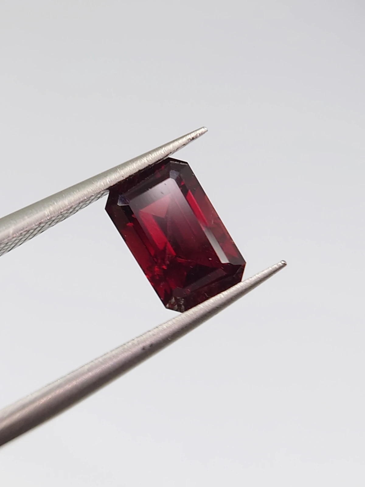 1.73ct Natural Rhodolite Garnet Emerald Cut Loose Gemstone From Tanzania — view 6